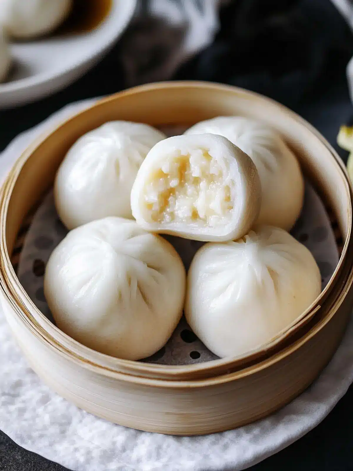 Perfectly Fluffy Dim Sum Steamed Custard Buns (Nai Wong Bao) 3 Dim Sum Steamed Custard Buns (nai wong bao)