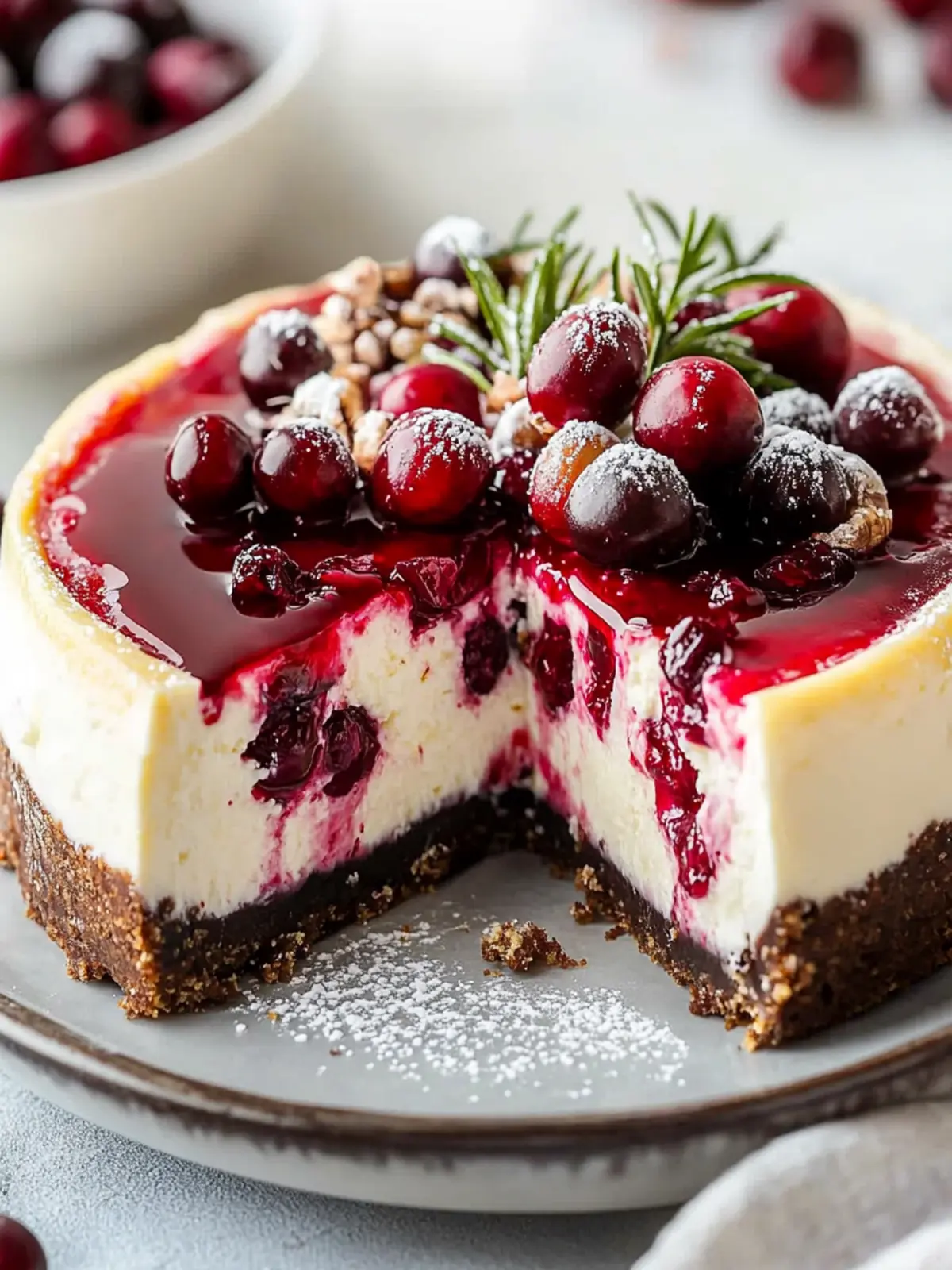 Irresistible Cranberry White Chocolate Cheesecake Delight 3 Cranberry White Chocolate Cheesecake
