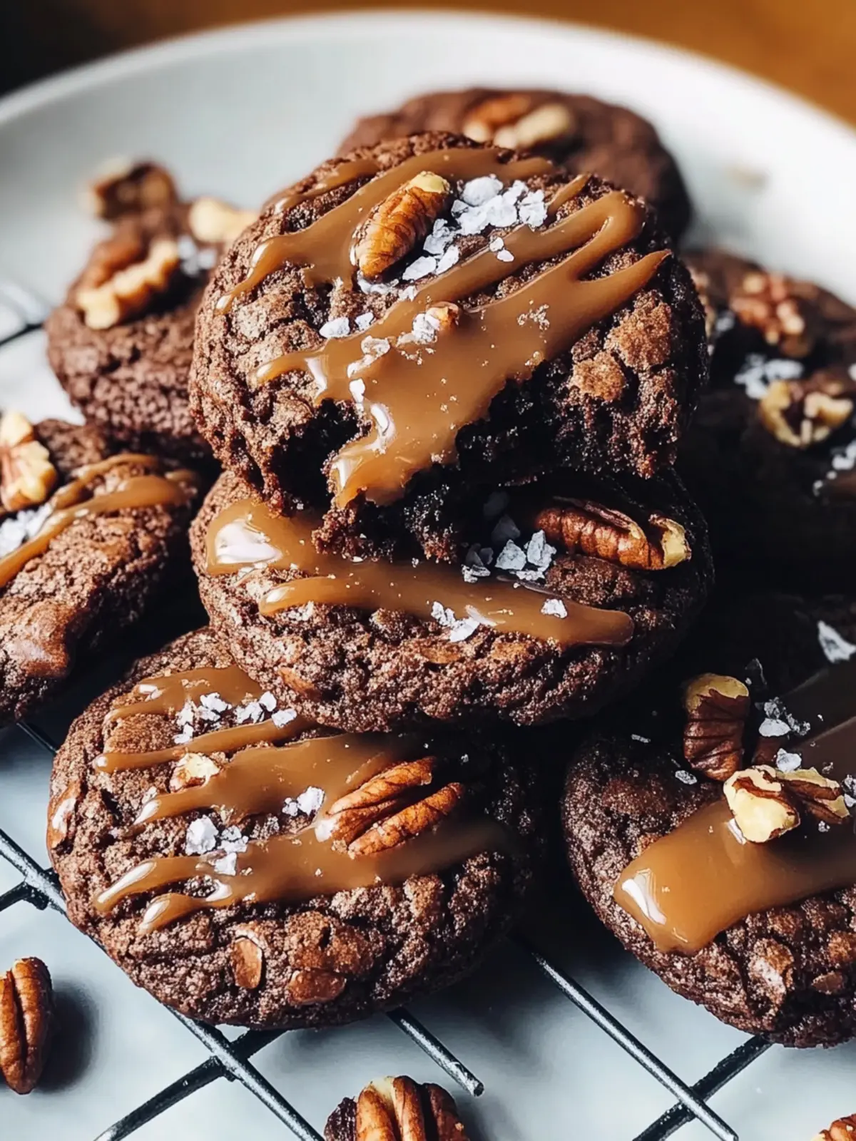 Caramel Pecan Brownie Cookies for a Chewy Sweet Escape 4 Caramel Pecan Brownie Cookies