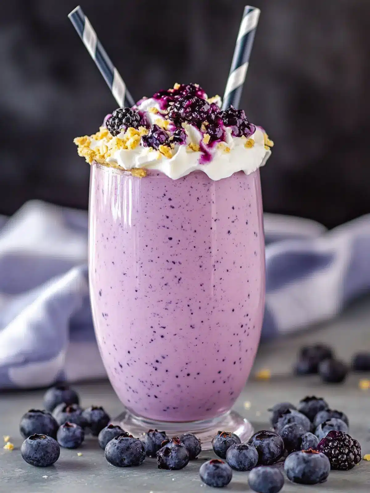 Delicious Easy Blueberry Pie Milkshake in 5 Minutes! 2 Easy Blueberry Pie Milkshake