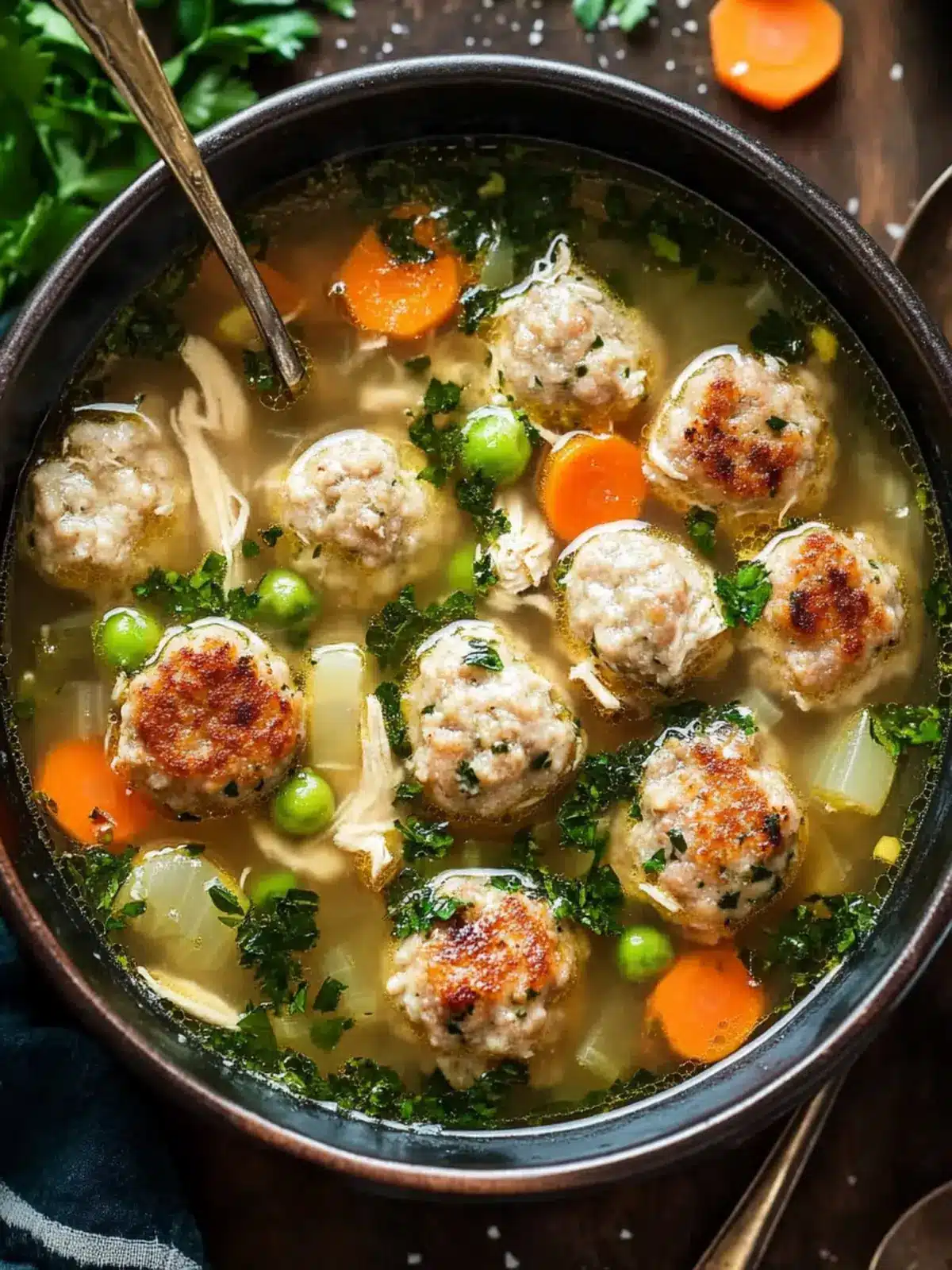 Cozy Chicken Meatball Soup for Ultimate Comfort On Chilly Days 4 Chicken Meatball Soup
