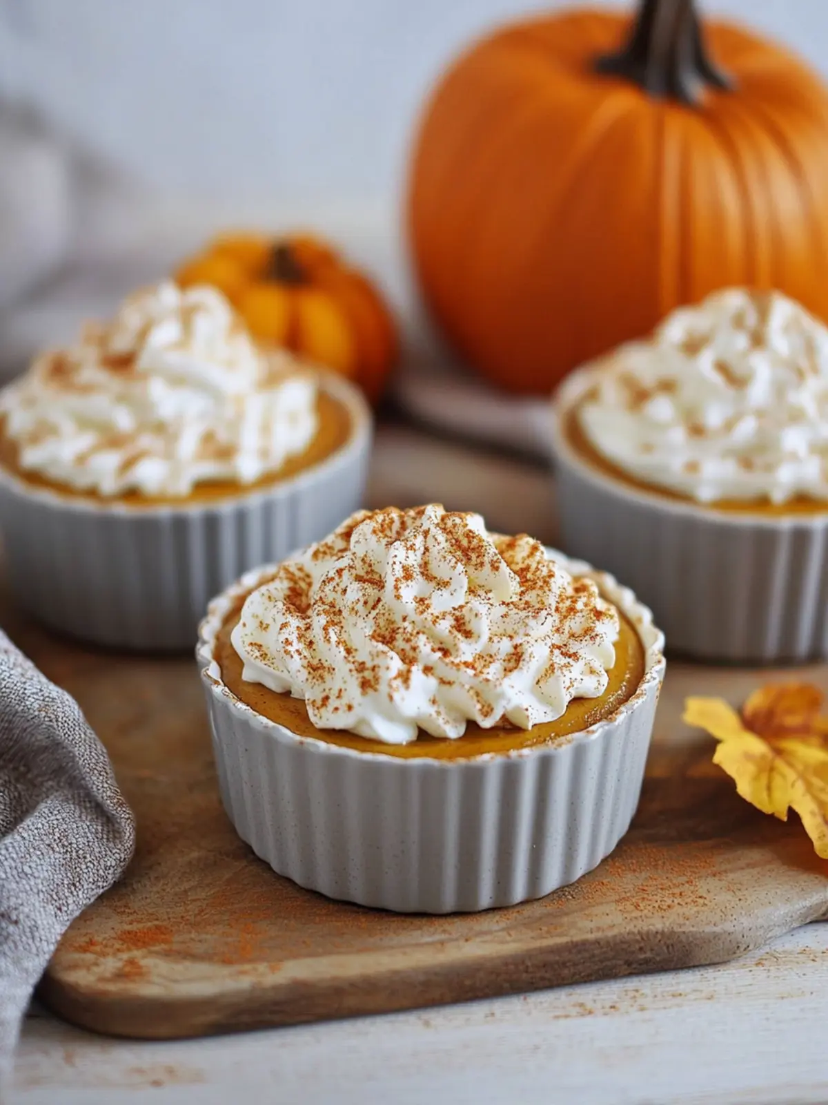 Creamy Pumpkin Pots de Crème with Spiced Whipped Cream Delight 4 Pumpkin Pots de Crème with Spiced Whipped Cream