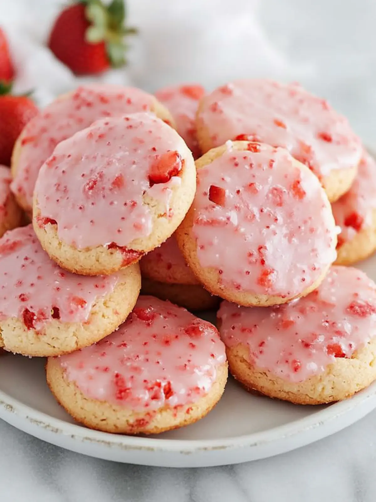 Delicious Strawberry Cookies Recipe with Strawberry Glaze Bliss 2 Strawberry Cookies Recipe with Strawberry Glaze