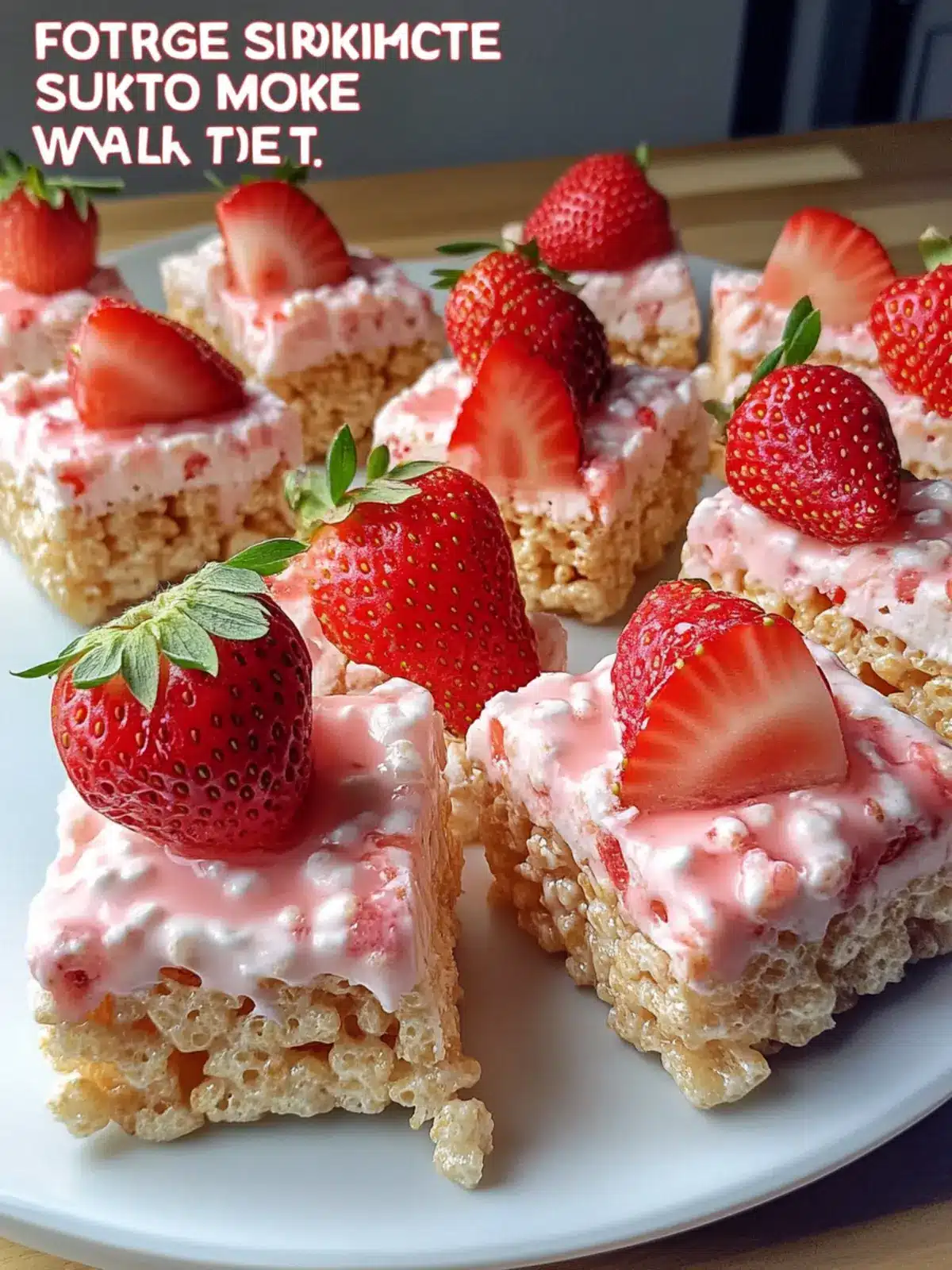 Delicious Strawberry Shortcake Rice Krispie Treats to Savor 4 Strawberry Shortcake Rice Krispie Treats