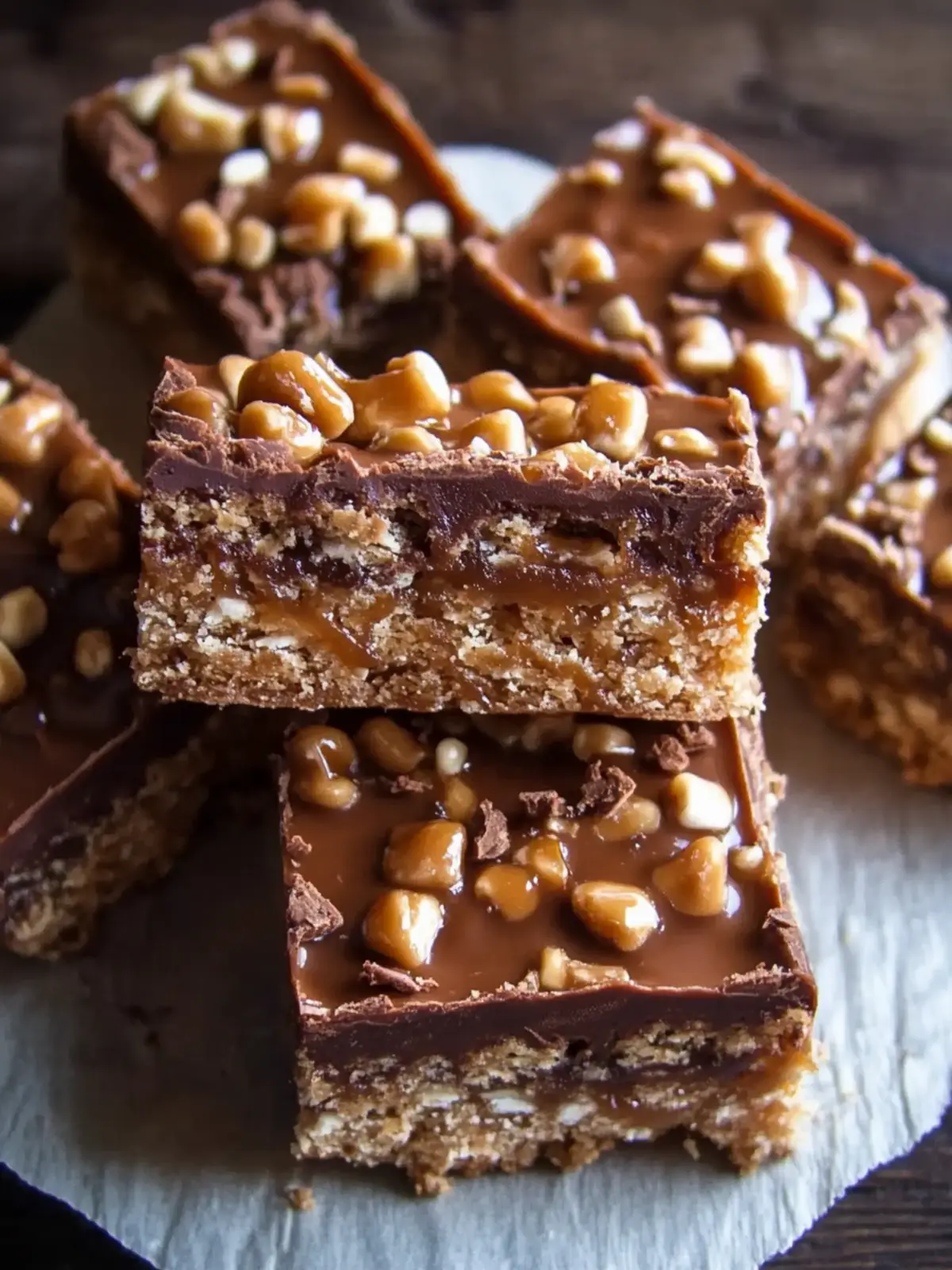 Decadent Caramel Chocolate Crunch Bars You Can Whip Up Fast 3 Caramel Chocolate Crunch Bars