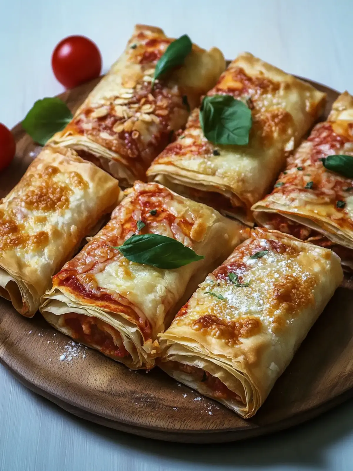 Crispy Phyllo Dough Pizza Rolls Perfect for Any Gathering 2 Phyllo Dough Pizza Rolls