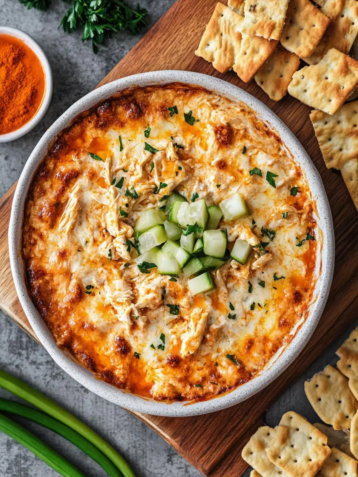 Creamy Healthy Buffalo Chicken Dip for Guilt-Free Snacking 4 Healthy Buffalo Chicken Dip