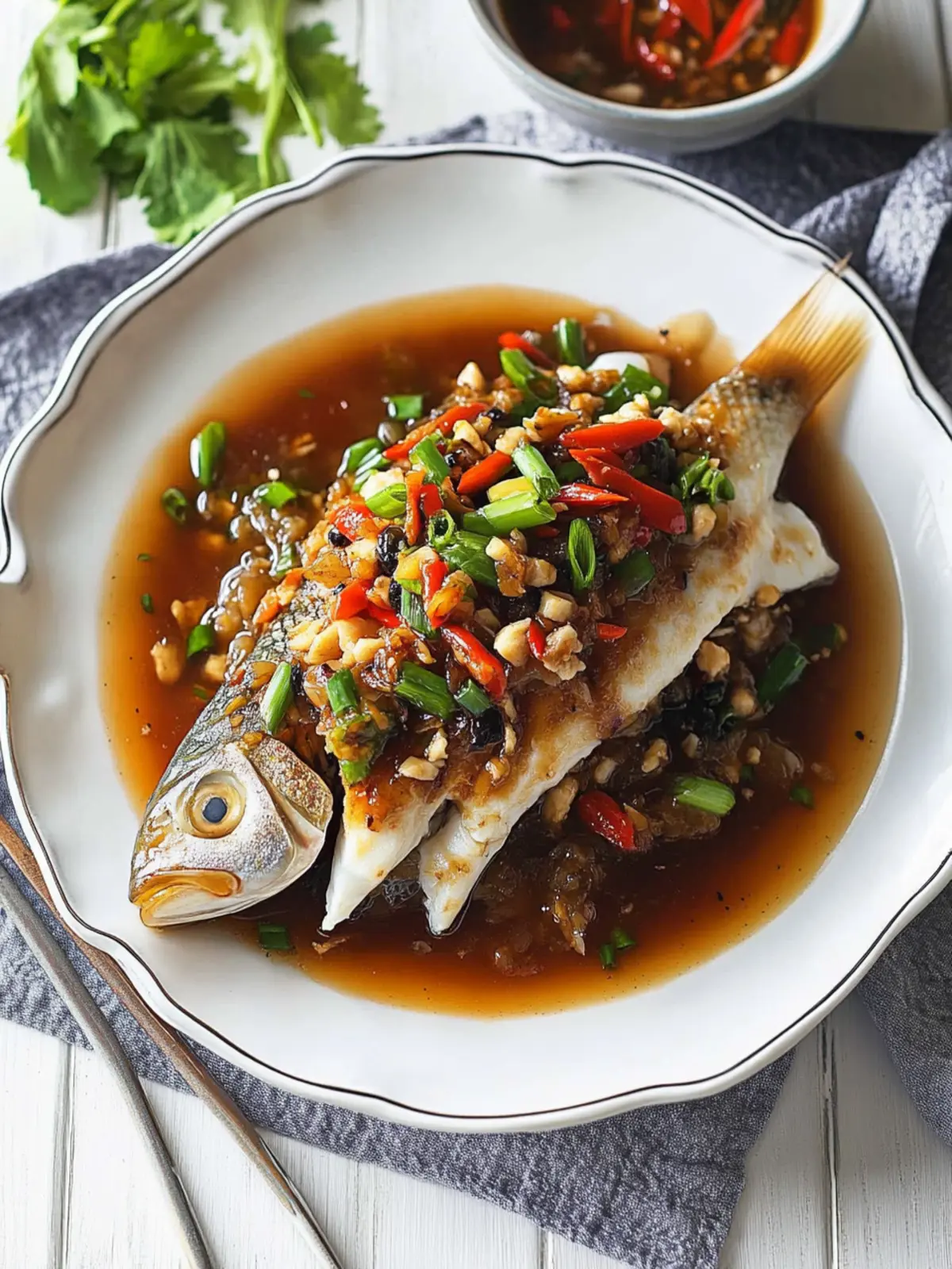 Savory Steamed Fish with Black Bean Sauce in 20 Minutes 4 Steamed Fish with Black Bean Sauce