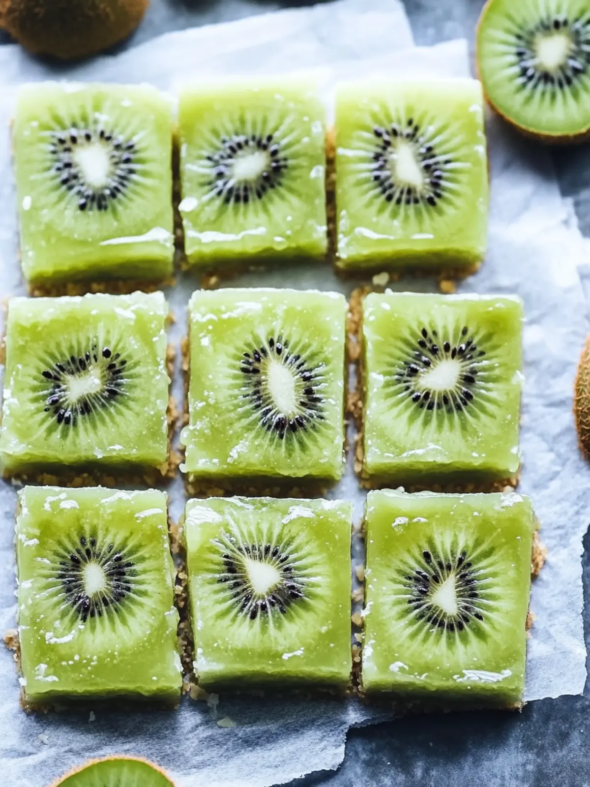 Delicious Kiwi Bars with Creamy Coconut Bliss 4 Kiwi Bars
