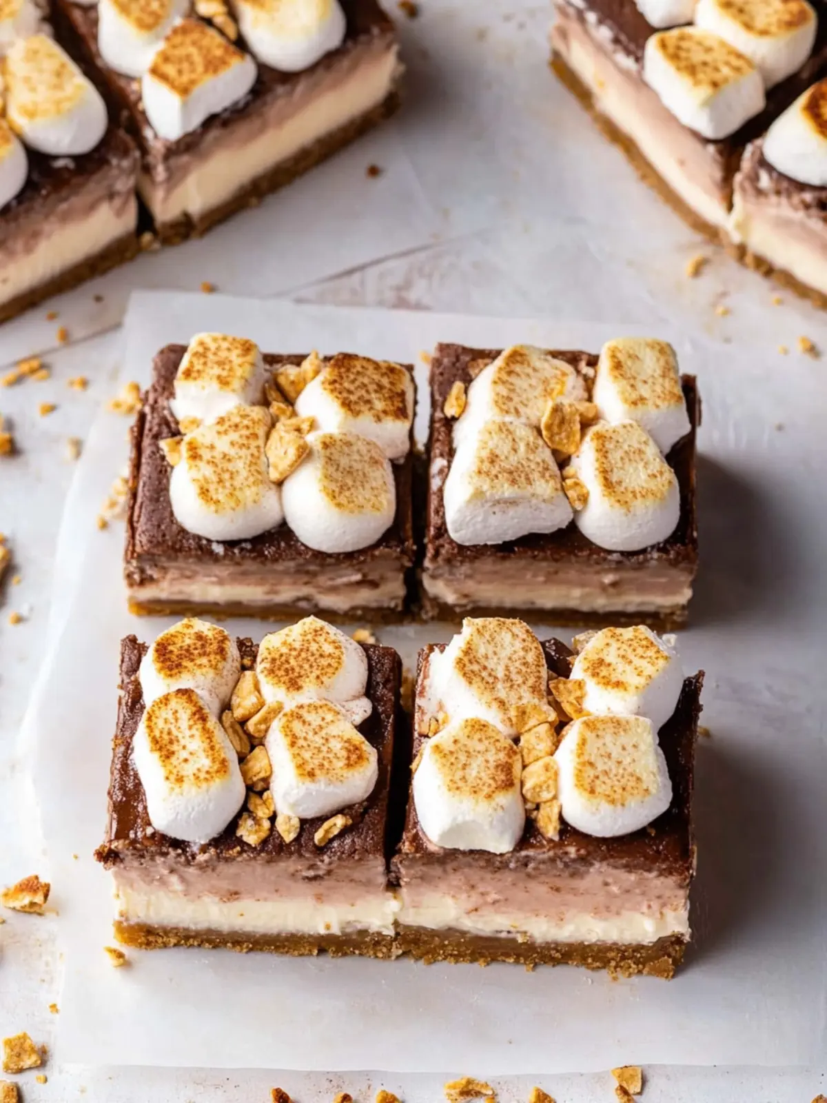 Irresistible Toasted S mores Cheesecake Bars You ll Love 3 Toasted S mores Cheesecake Bars