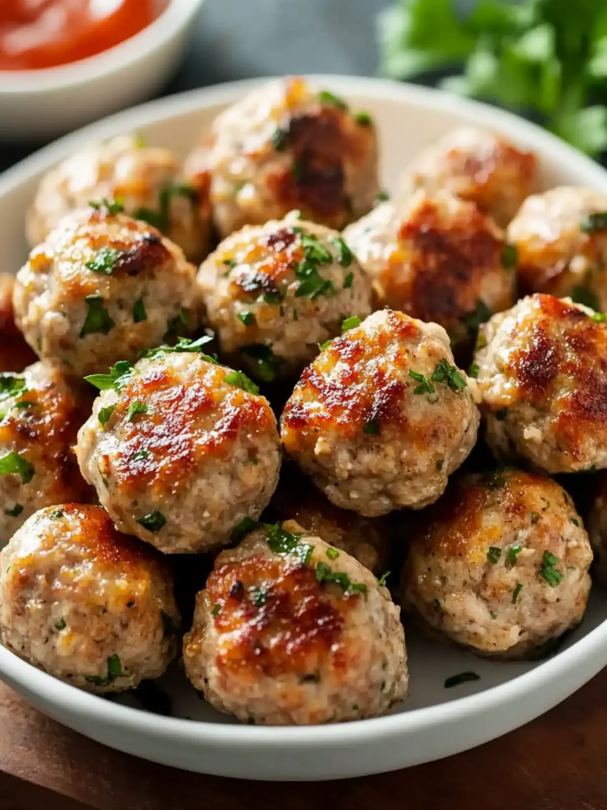 Savory Mini Turkey Meatballs: A Healthy Family Favorite 3 Mini Turkey Meatballs