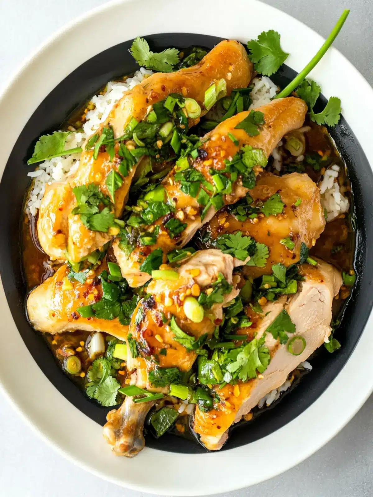 Juiciest Chicken with Ginger Scallion Sauce for Family Feasts 2 JUICIEST Chicken with Ginger Scallion Sauce