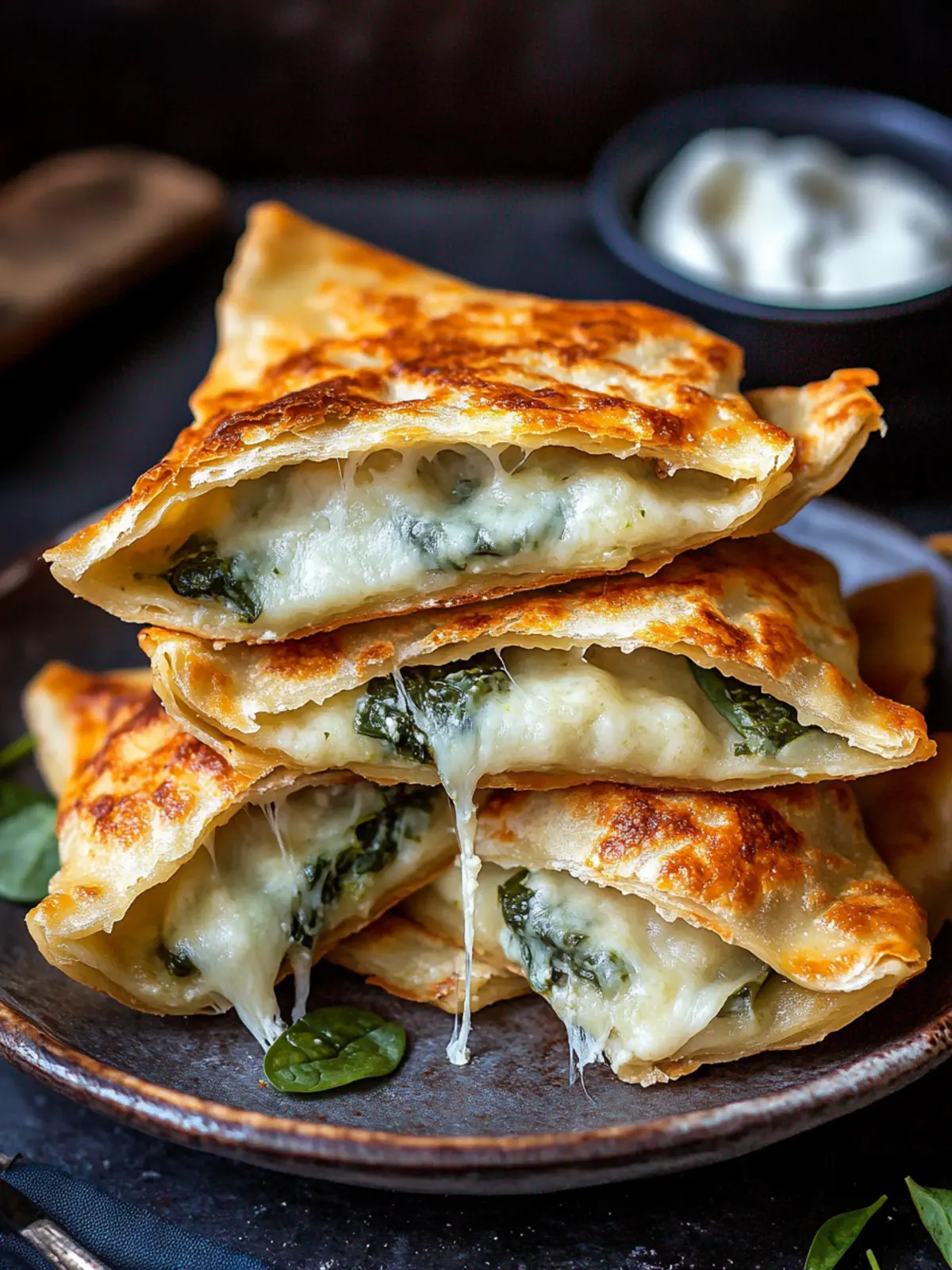 Crunchy Spinach And Cheese Gozleme: Your New Favorite Snack 3 Crunchy Spinach And Cheese Gozleme