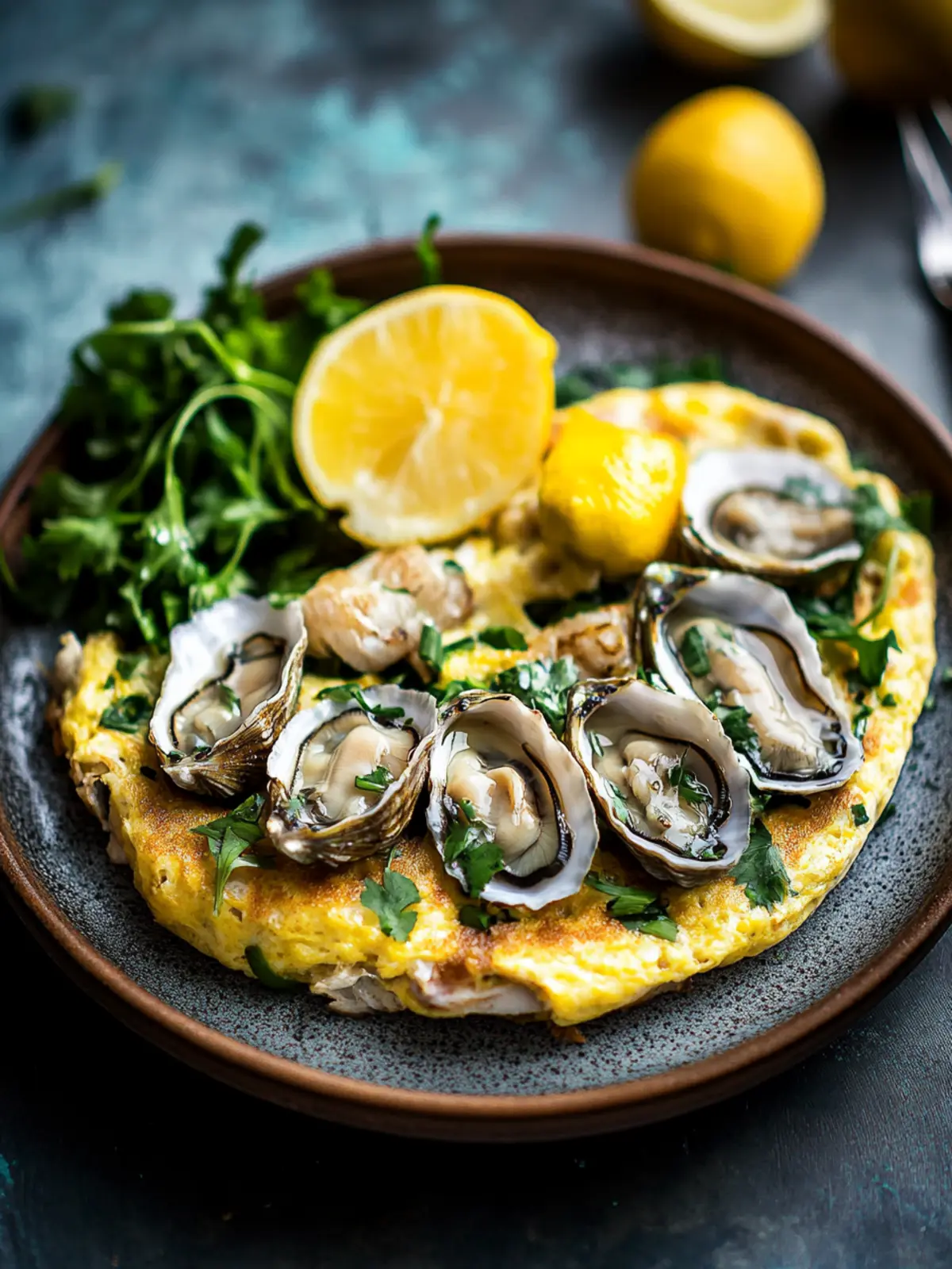Savory Oyster Omelet Recipe with Fresh Coriander Bliss 2 Oyster Omelet Recipe