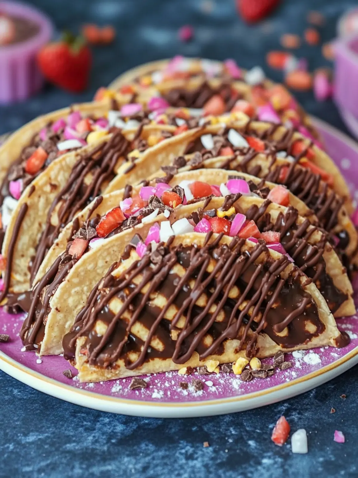 Delightful Choco Taco Shells: Fun Twist on Pizzelle Desserts 2 Choco Tacos Shells