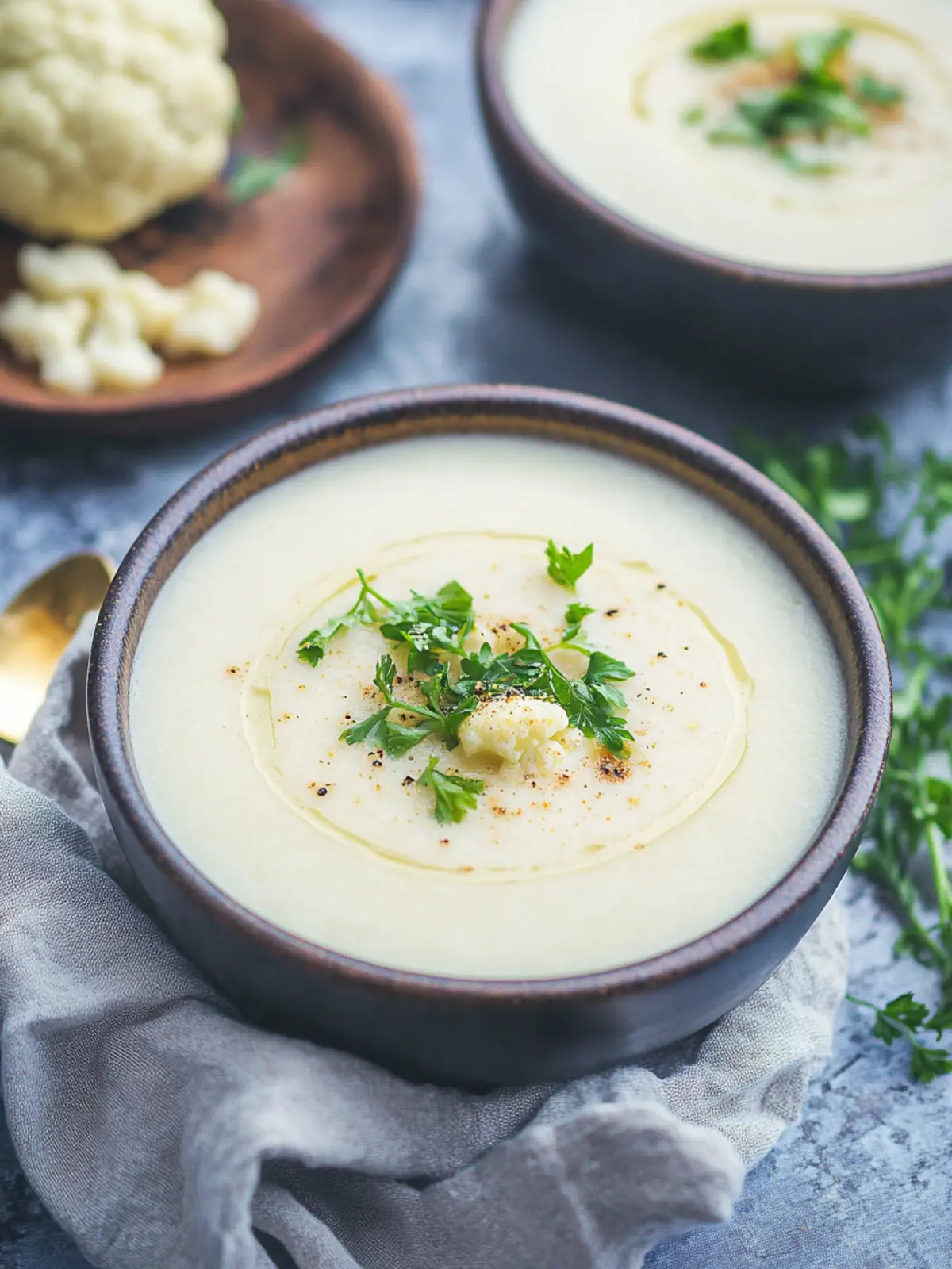 Creamy Cauliflower Soup: Comfort in Every Warm Bowl 3 Creamy Cauliflower Soup