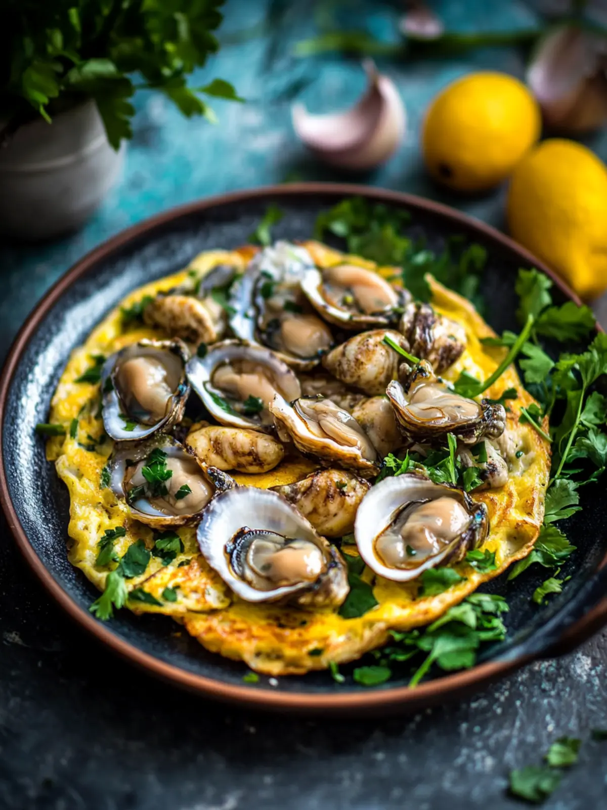 Savory Oyster Omelet Recipe with Fresh Coriander Bliss 3 Oyster Omelet Recipe