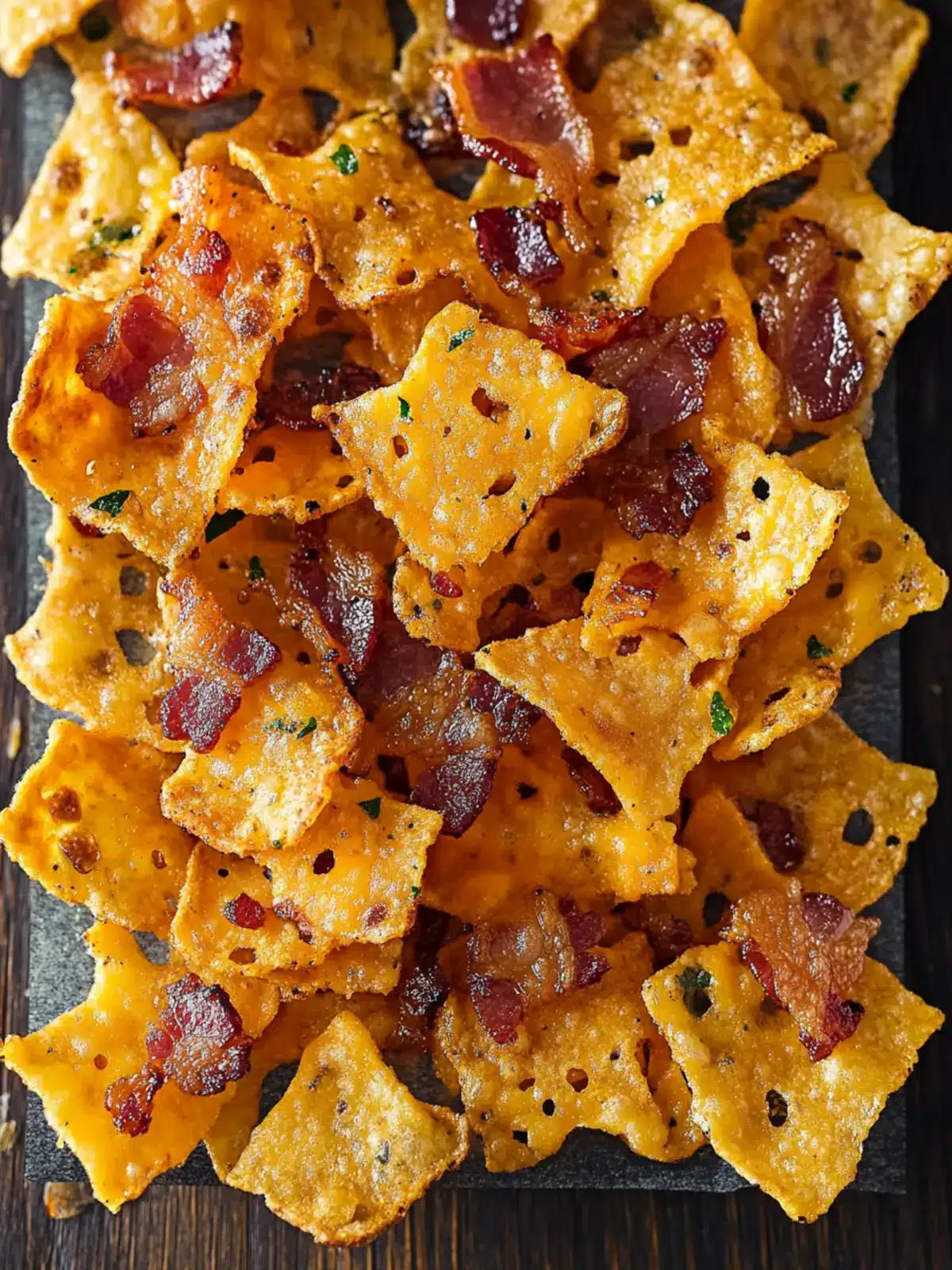 Loaded Bacon Cheddar Cheese Chips for Guilt-Free Snacking 2 Loaded Bacon Cheddar Cheese Chips
