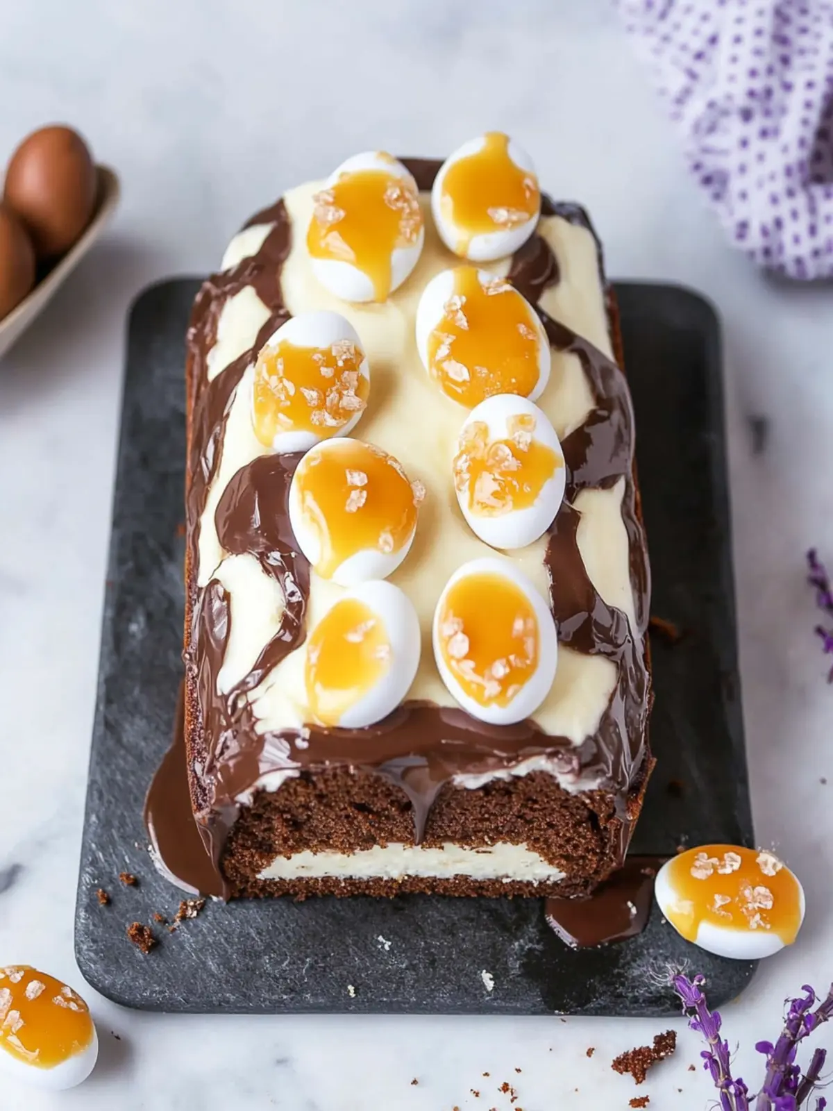 Indulge in Creme Egg Chocolate Loaf Cake for Easter Bliss 2 Creme Egg Chocolate Loaf Cake
