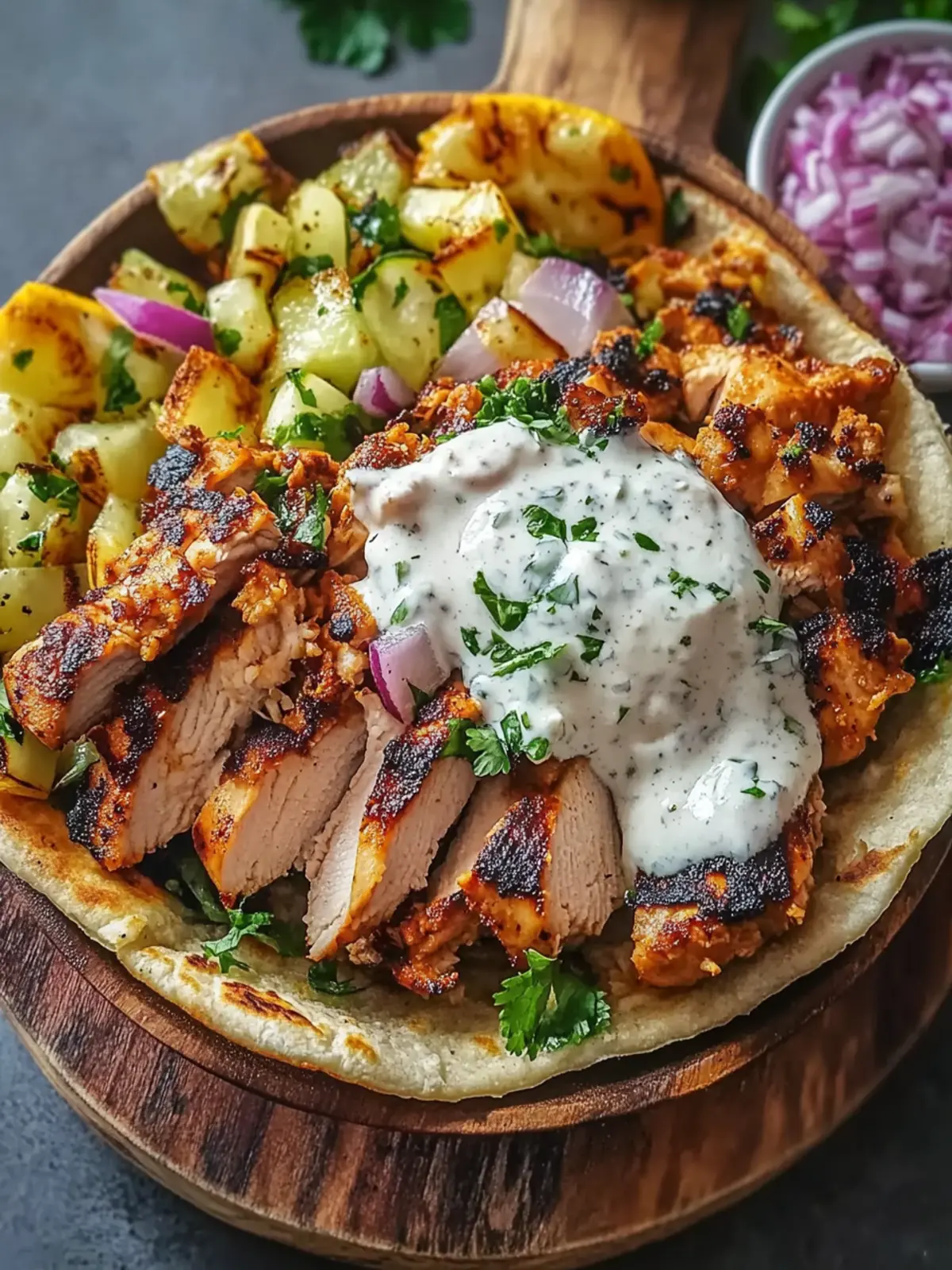 Irresistible Chicken Shawarma with Garlic Sauce Recipe at Home 4 Chicken Shawarma with Garlic Sauce Recipe