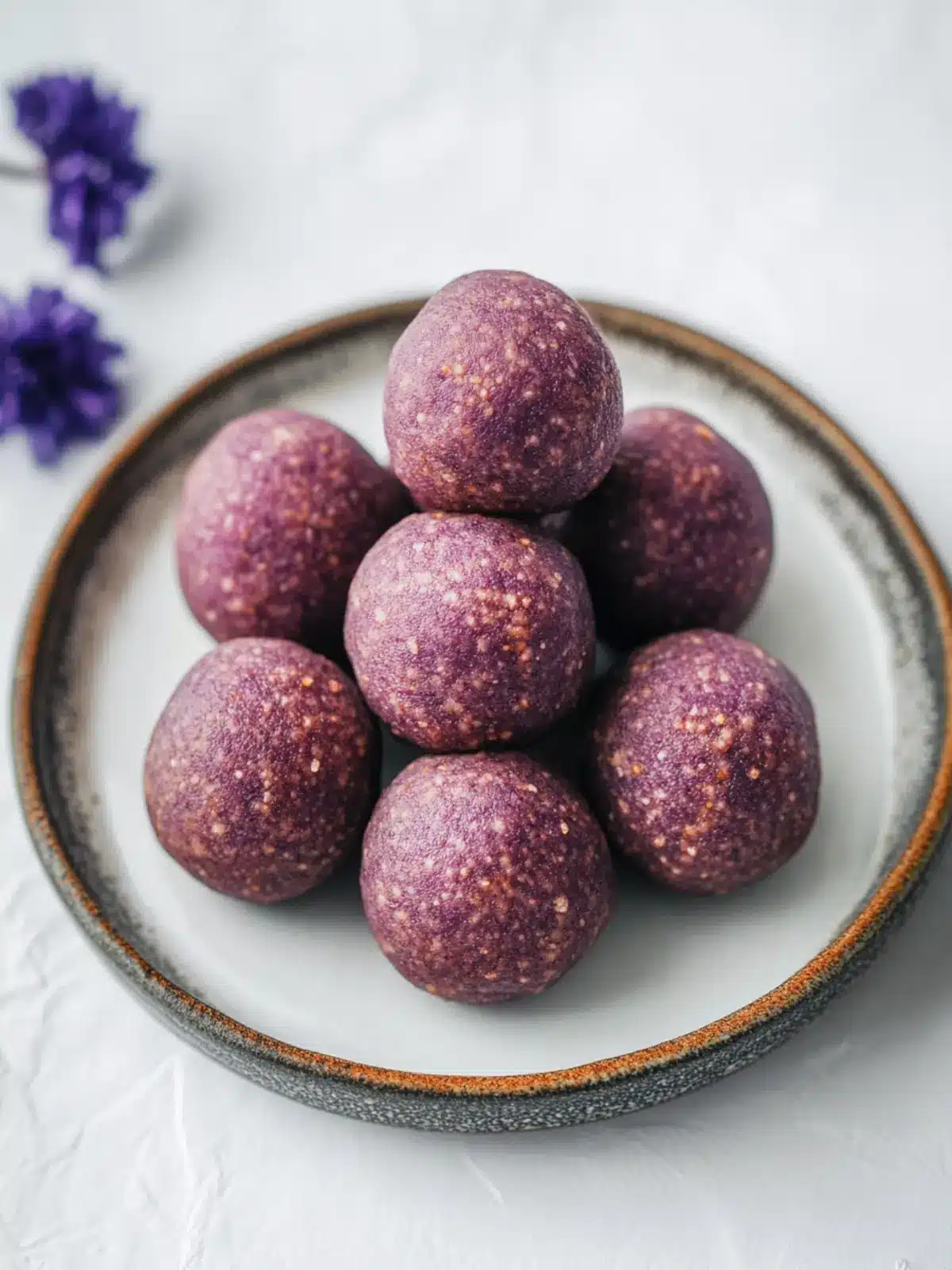 Fried Purple Sweet Potato Mochi Balls That Will Wow Your Tastebuds 3 Fried Purple Sweet Potato Mochi Balls