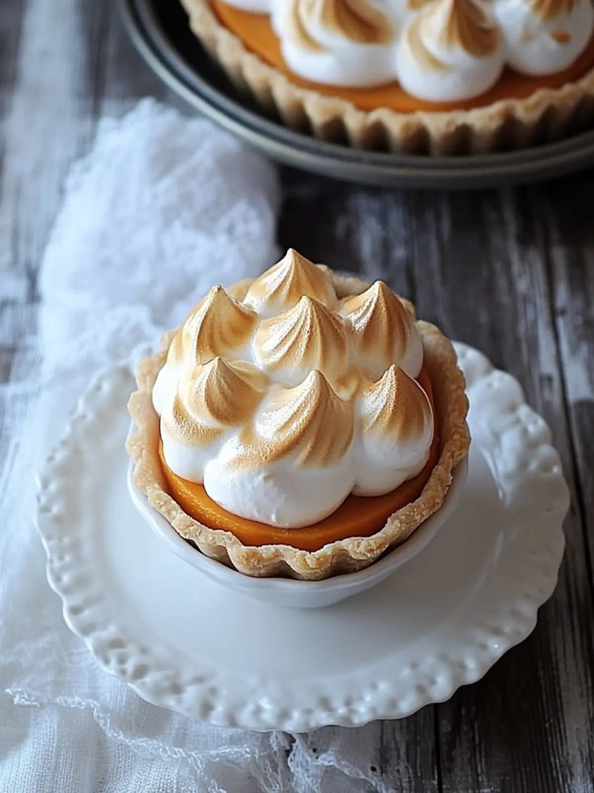 Irresistibly Light Mini Sweet Potato Meringue Pie Delight 3 Mini Sweet Potato Meringue Pie