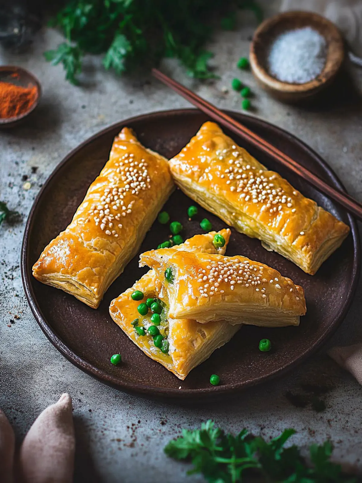 Savory Puff Pastries Asian Flavor for Quick Home Snacking 4 Savory Puff Pastries Asian Flavor