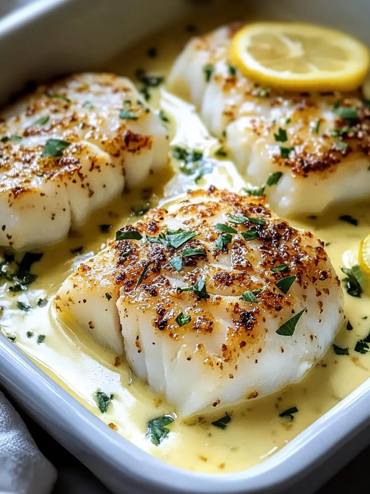 Baked Cod in Coconut Lemon Cream Sauce for Effortless Bliss 4 Baked Cod in Coconut Lemon Cream Sauce