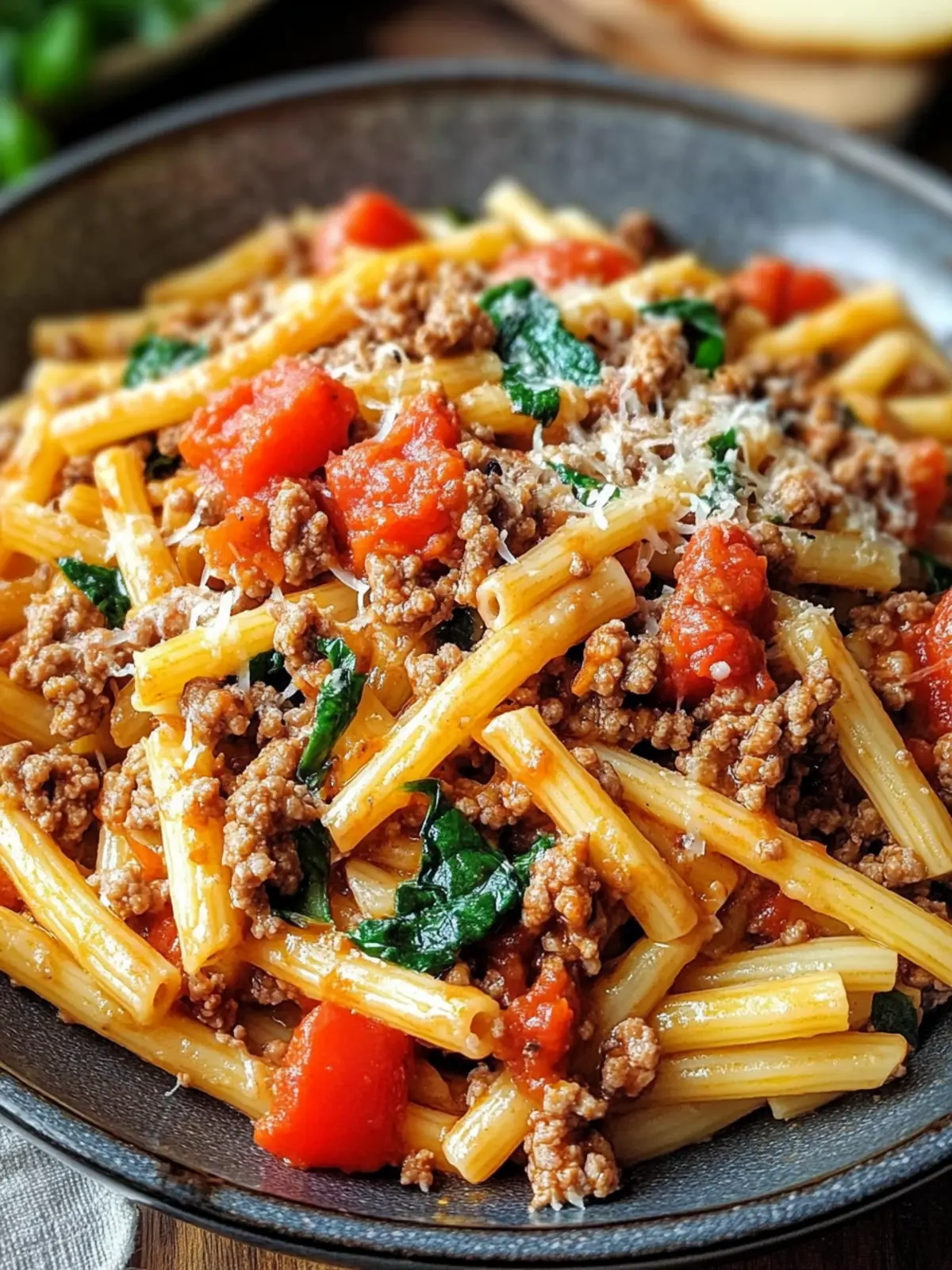 One Pan Healthy Ground Beef Pasta for Busy Weeknights 3 One Pan Healthy Ground Beef Pasta