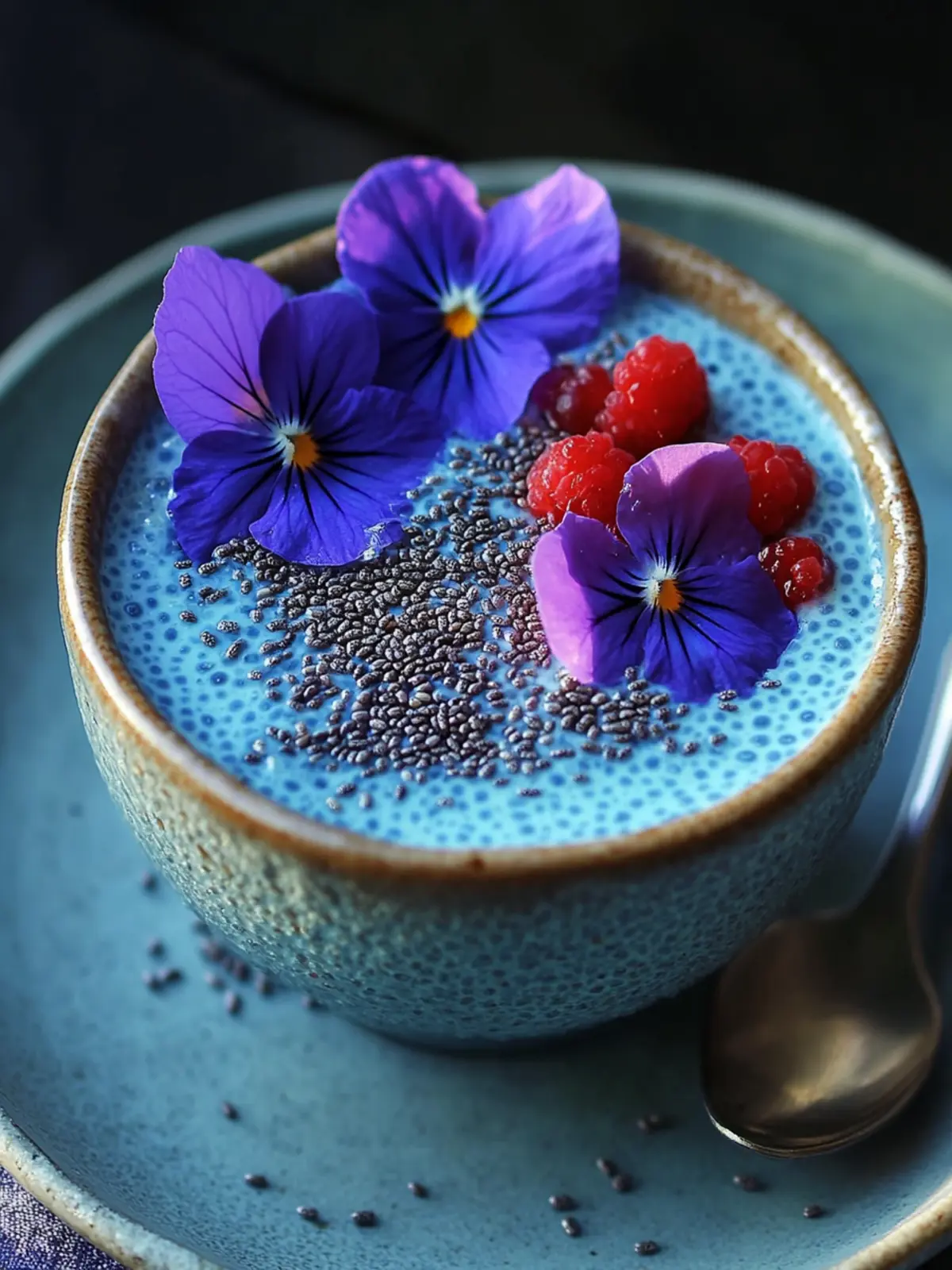 Wholesome Blue Chia Pudding with Butterfly Pea Flower Magic 4 Blue Chia Pudding with Butterfly Pea Flower