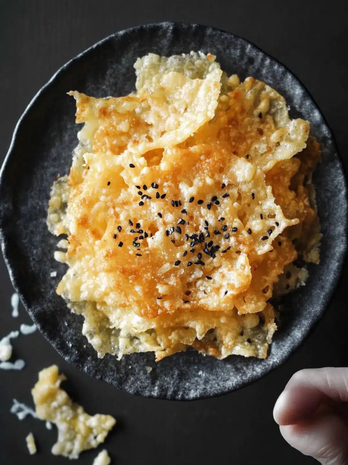 Crispy Parmesan Crisps: Your Go-To Low Carb Snack Delight 4 Parmesan Crisps