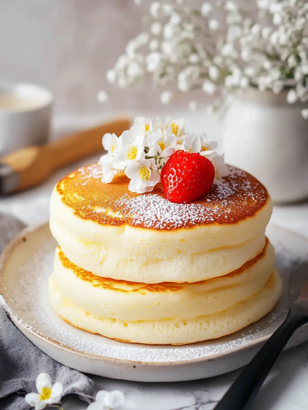 Fluffy Japanese Soufflé Pancakes for a Dreamy Breakfast Delight 3 Fluffy Japanese Soufflé Pancakes