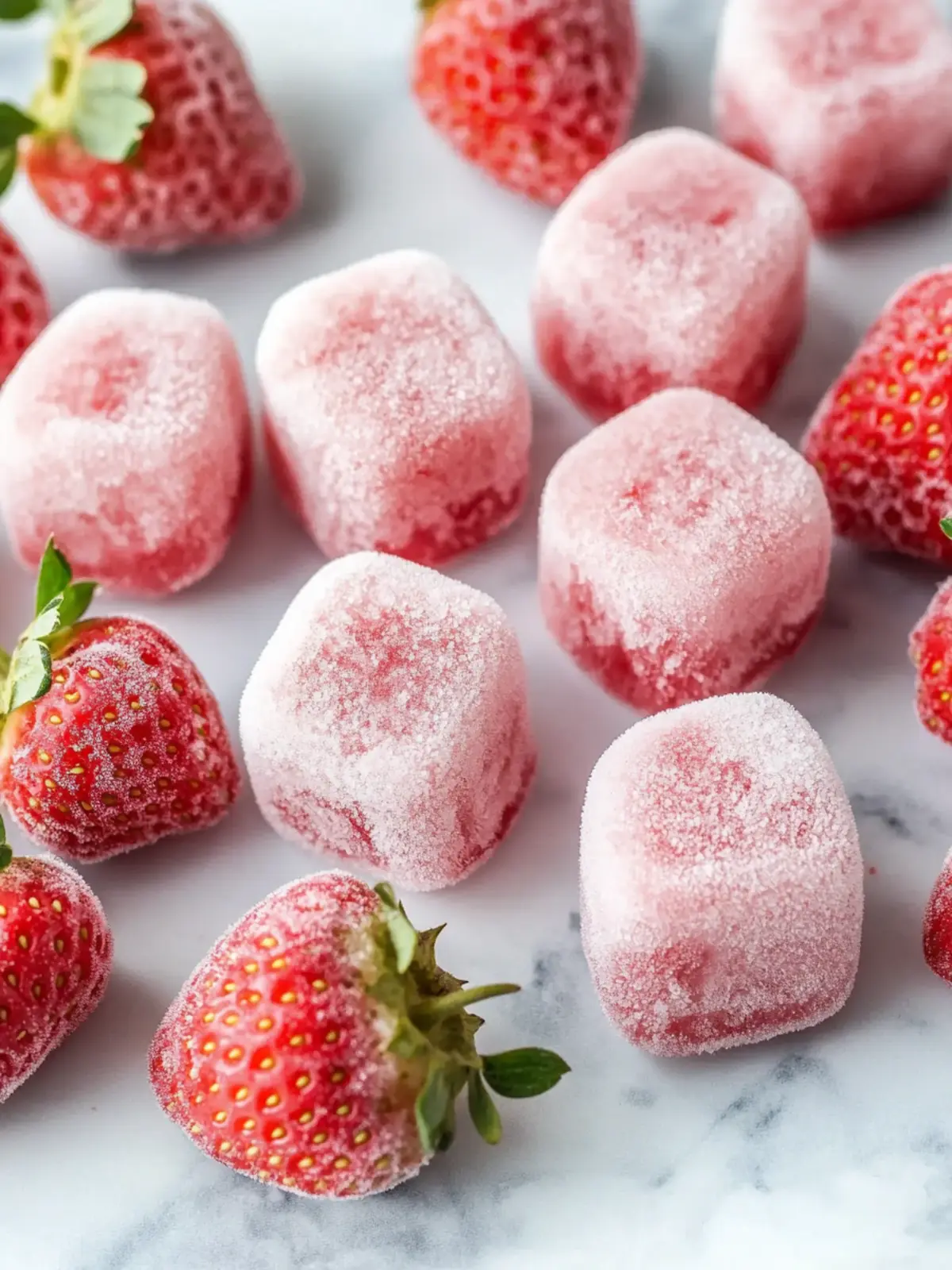 Deliciously Guilt-Free Skinny Frozen Strawberry Bites 4 Skinny Frozen Strawberry Bites