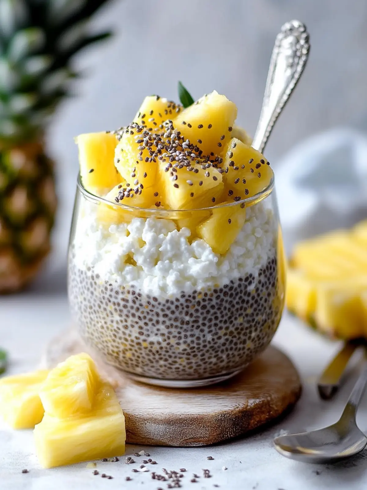Pineapple Chia with Cottage Cheese: A Refreshing Protein Boost 2 Pineapple Chia with Cottage Cheese