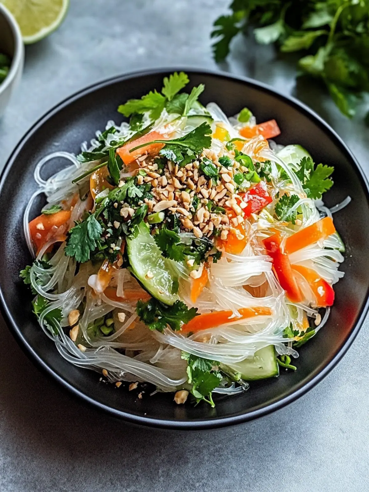 Zesty Vietnamese Glass Noodle Salad for a Refreshing Meal 2 Vietnamese Glass Noodle Salad