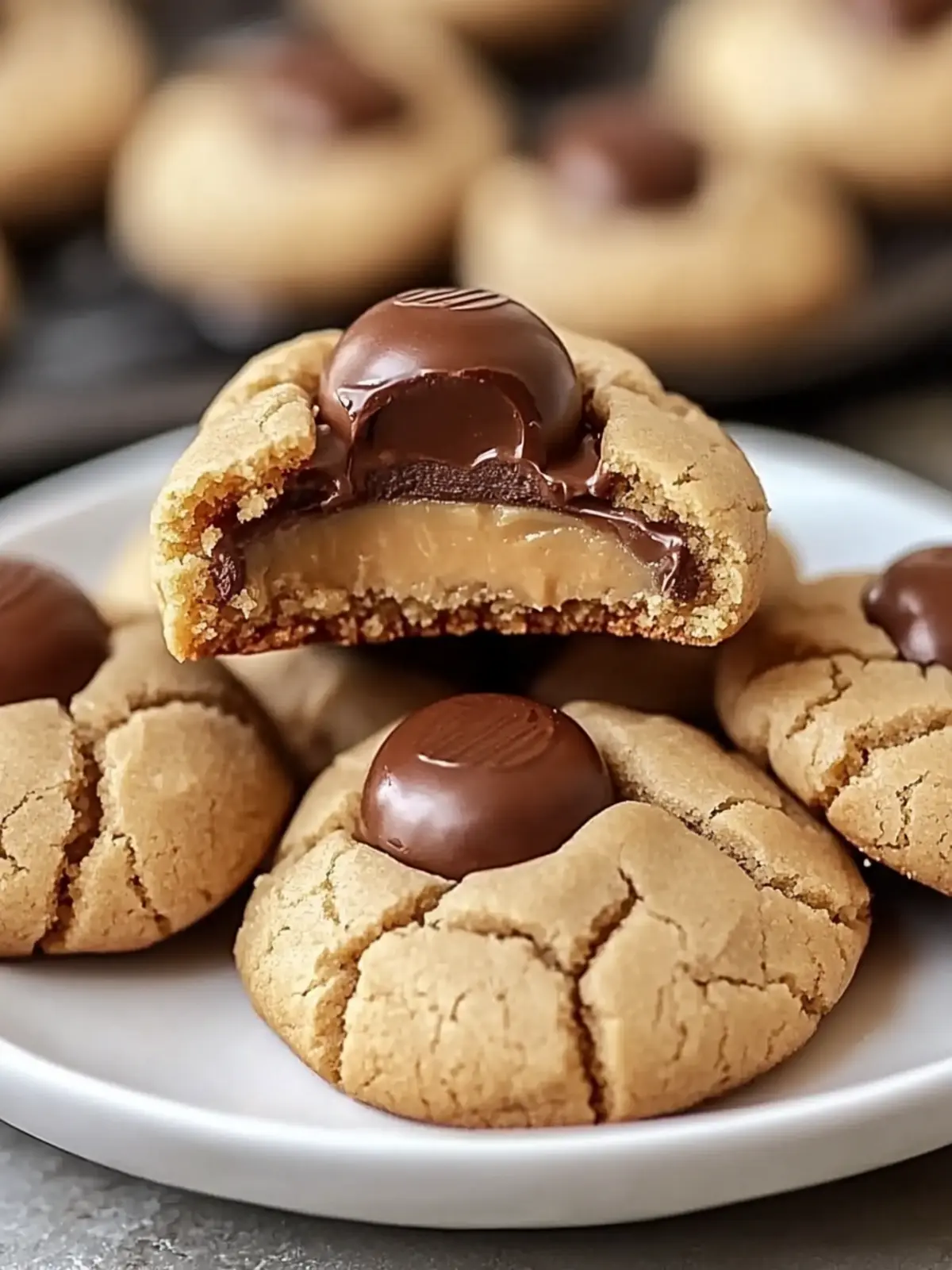 Irresistible Reese s Cup Stuffed Peanut Butter Blossom Cookies 2 Reese s Cup Stuffed Peanut Butter Blossom Cookies