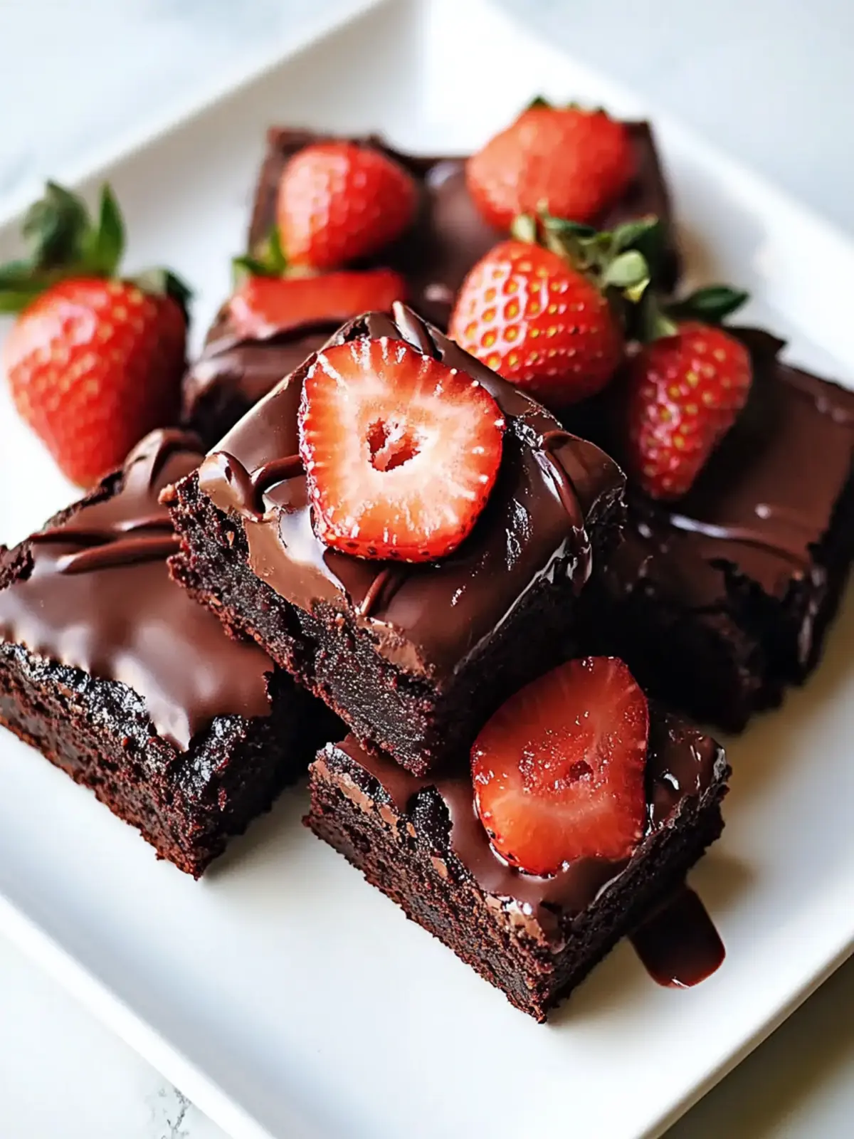 Irresistible Chocolate Covered Strawberry Brownies You'll Love 4 Chocolate Covered Strawberry Brownies