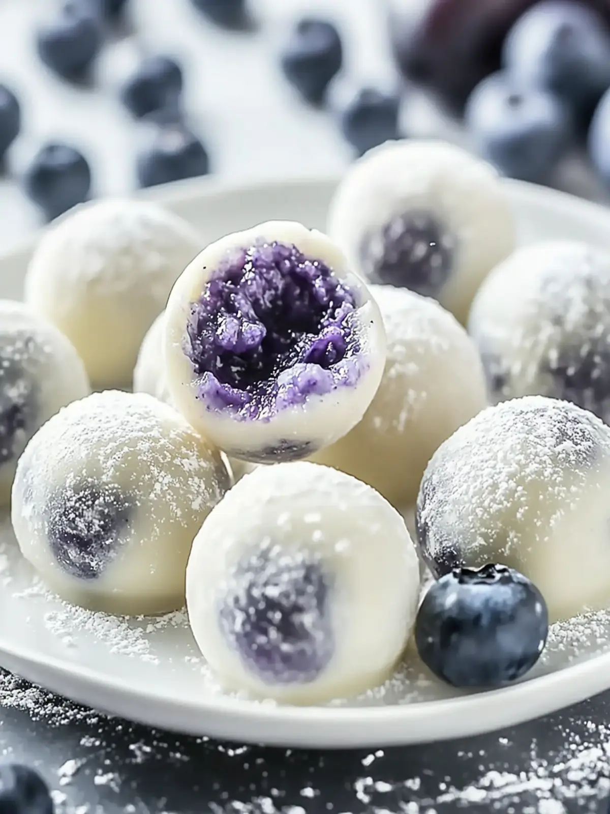 White Chocolate Blueberry Truffles A Decadent Treat! 3 White Chocolate Blueberry Truffles