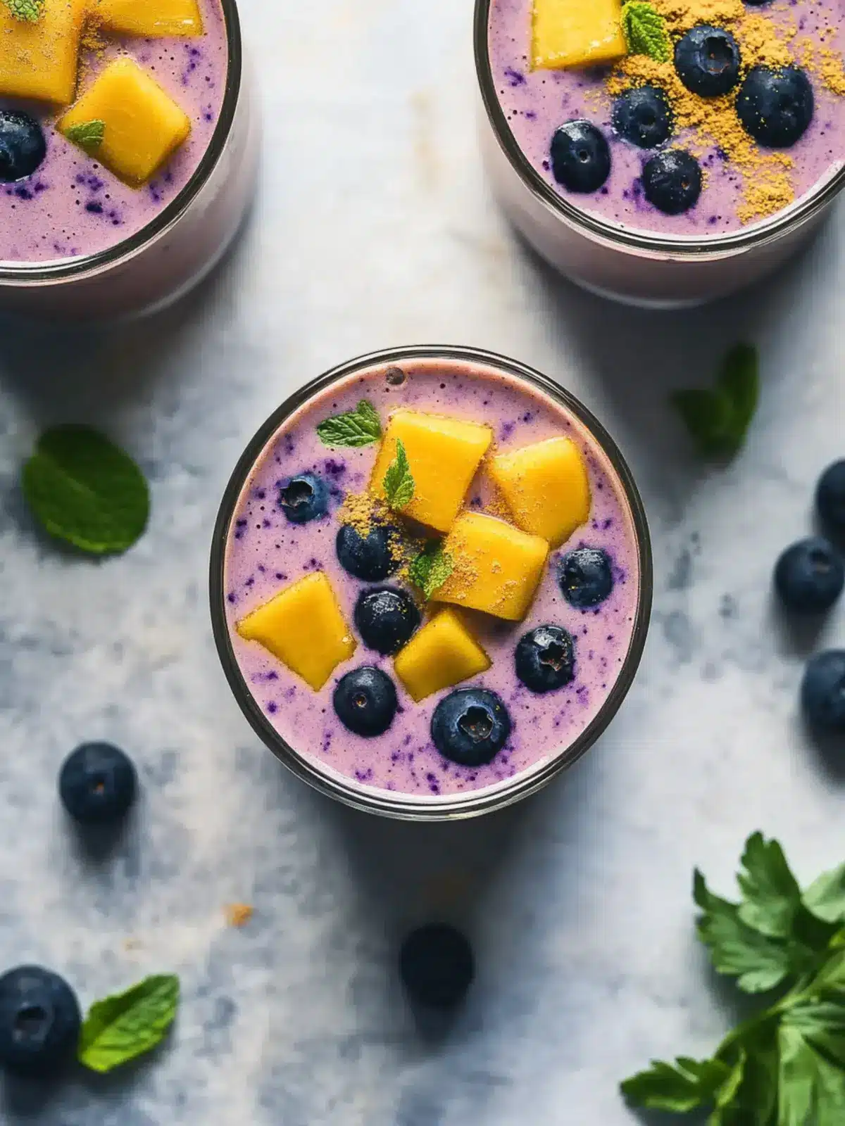 Tropical Mango Blueberry Lassi: Your Quick Healthy Refreshment 3 Tropical Mango Blueberry Lassi
