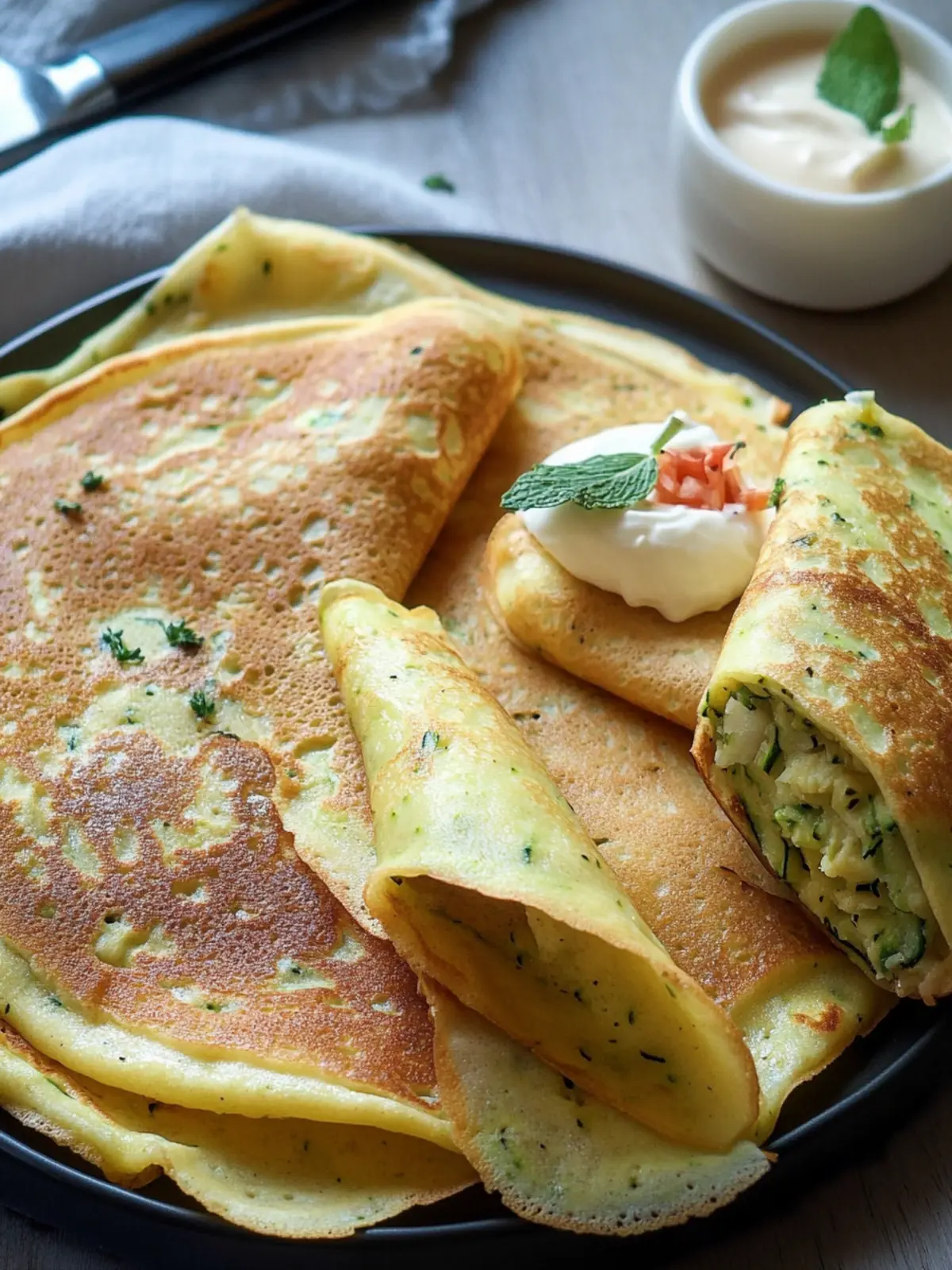 Delicious Savory Zucchini Crepes: Your New Favorite Meal! 3 Delicious Savory Zucchini Crepes