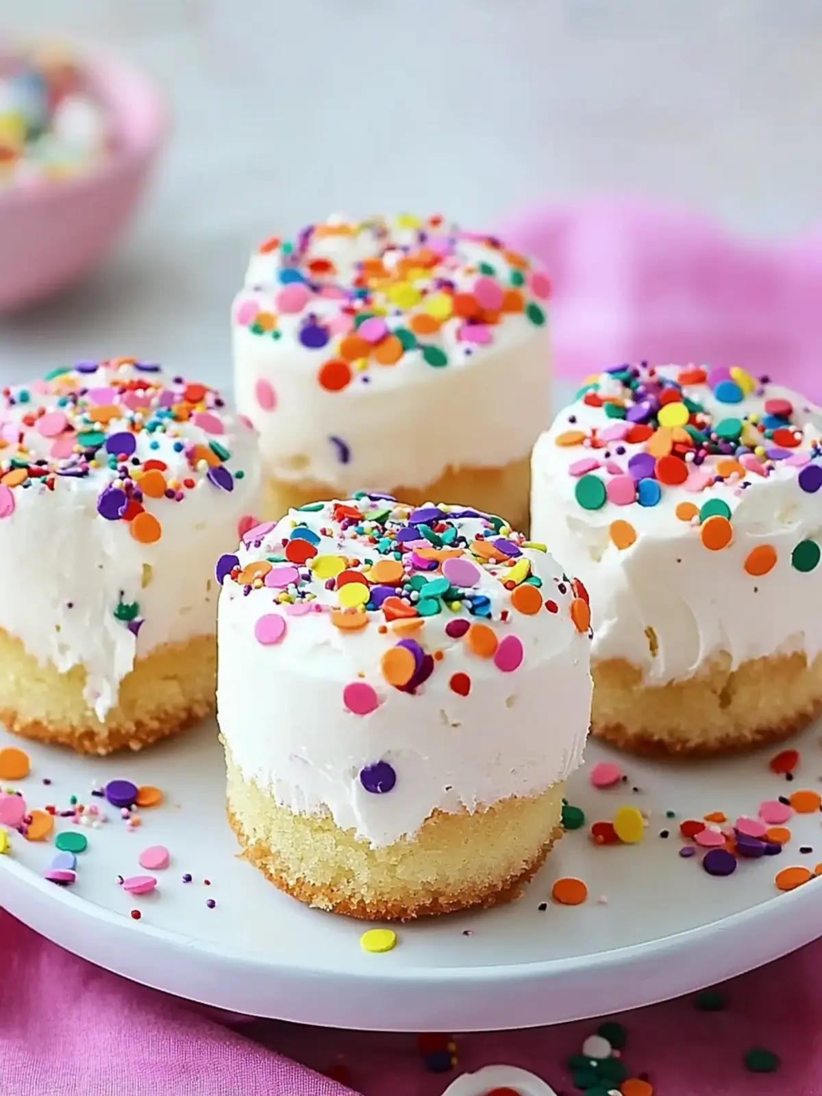 Mini Confetti Cakes That Bring Joy to Every Celebration 2 Mini Confetti Cakes