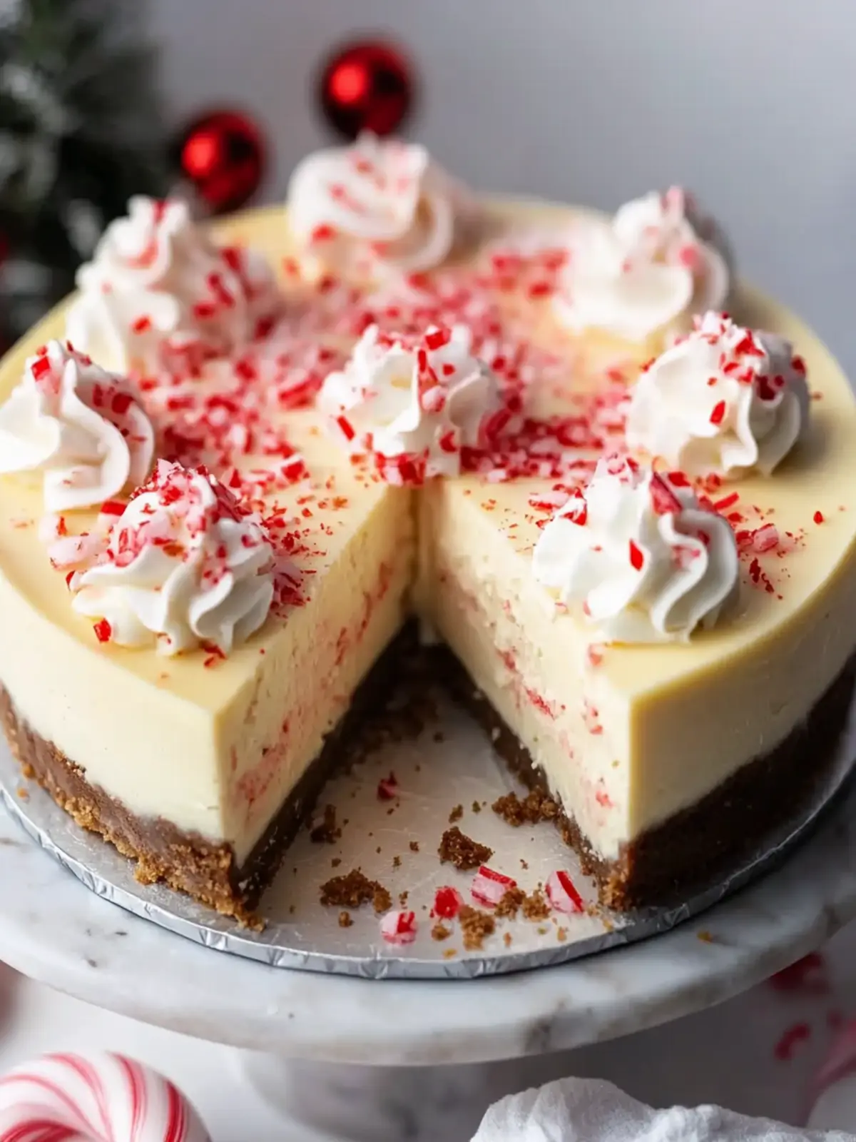 Delicious Peppermint Eggnog Cheesecake for Holiday Cheers 2 Peppermint Eggnog Cheesecake