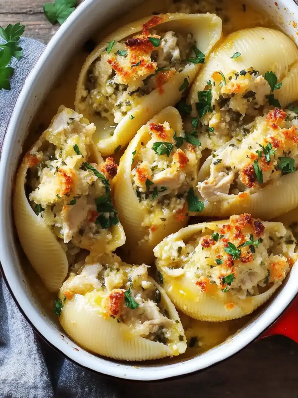 Savory Chicken and Stuffing Stuffed Shells for Cozy Nights 3 Chicken and Stuffing Stuffed Shells