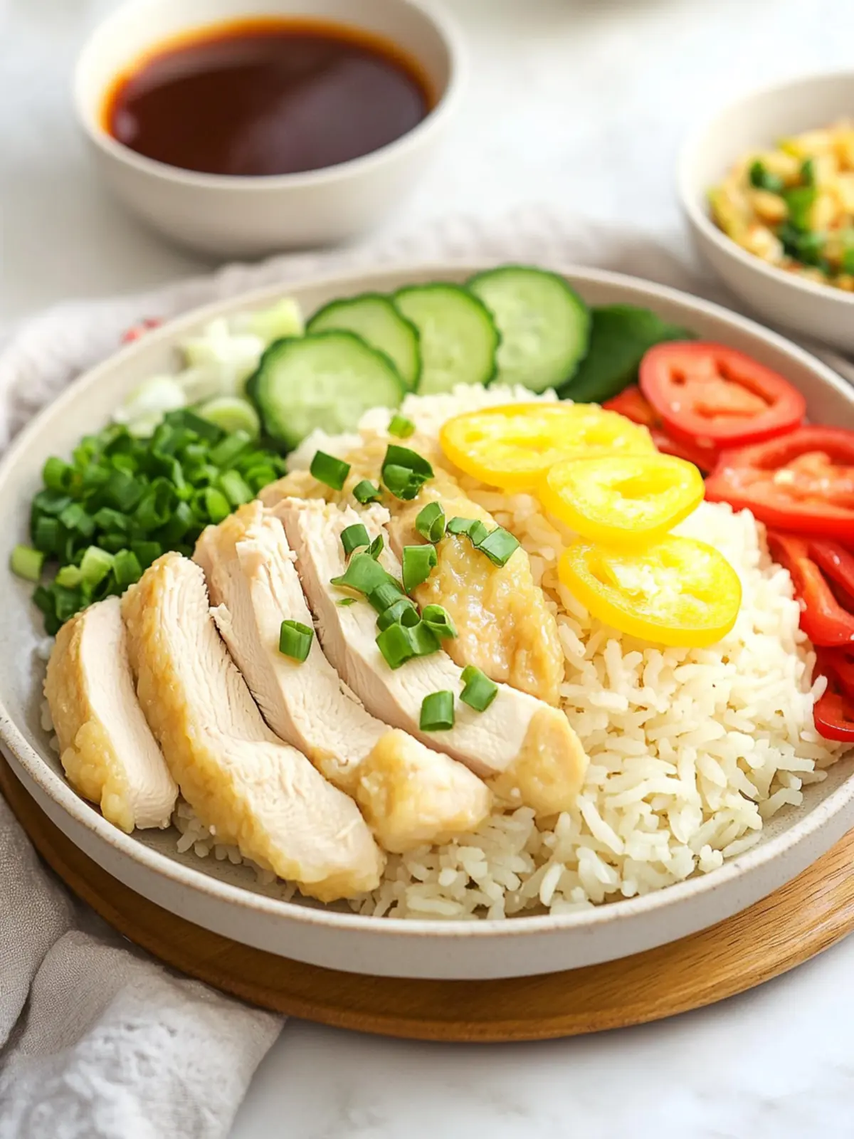 Effortless Easy Hainanese Chicken Rice in a Rice Cooker 4 Easy Hainanese Chicken Rice in Rice Cooker