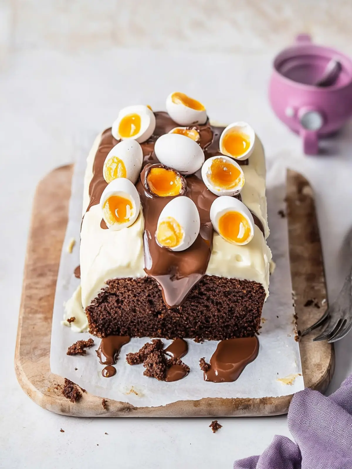 Indulge in Creme Egg Chocolate Loaf Cake for Easter Bliss 4 Creme Egg Chocolate Loaf Cake