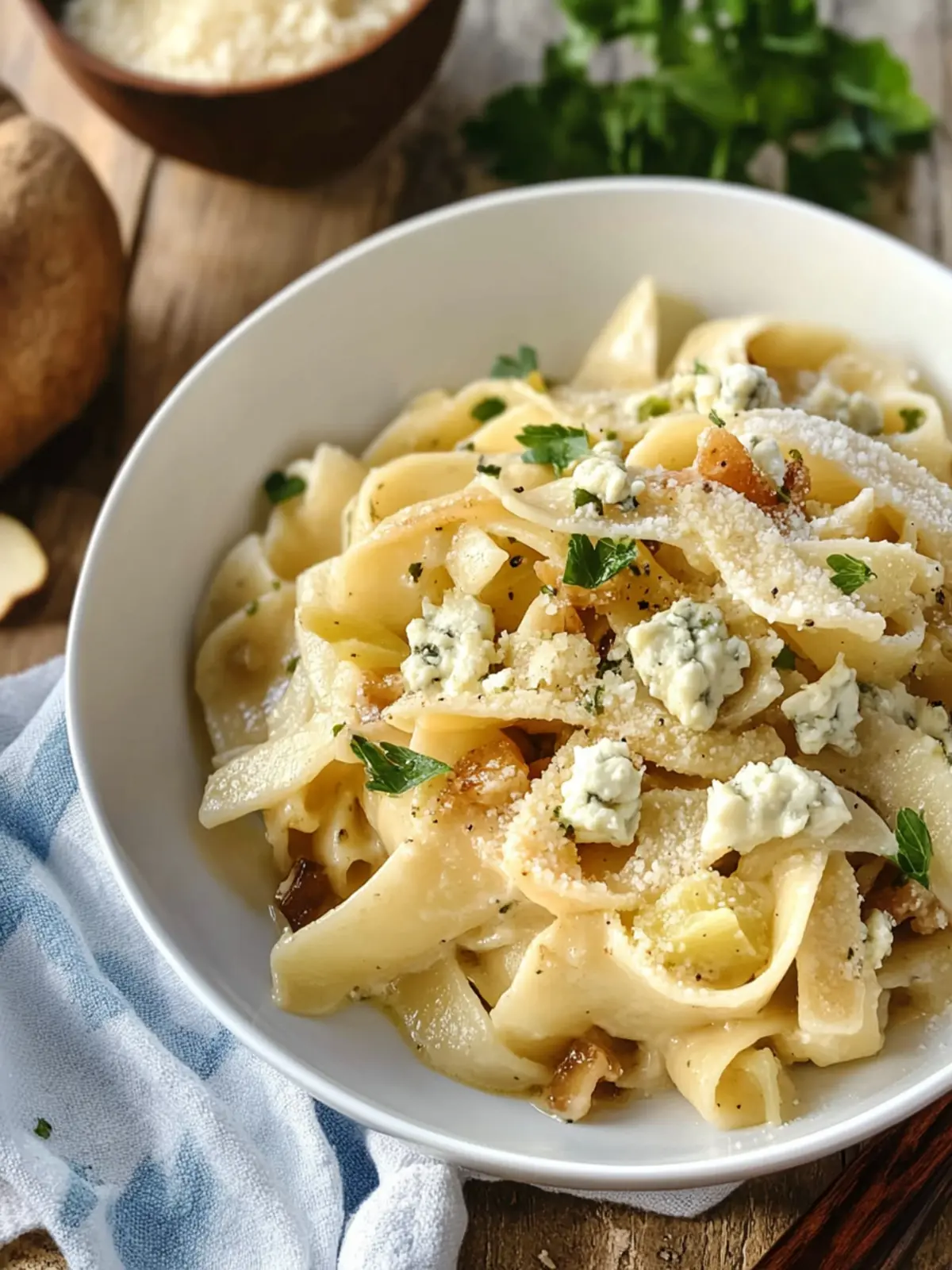 Savory Caramelized Pear & Gorgonzola Pasta in 30 Minutes 4 Caramelized Pear & Gorgonzola Pasta