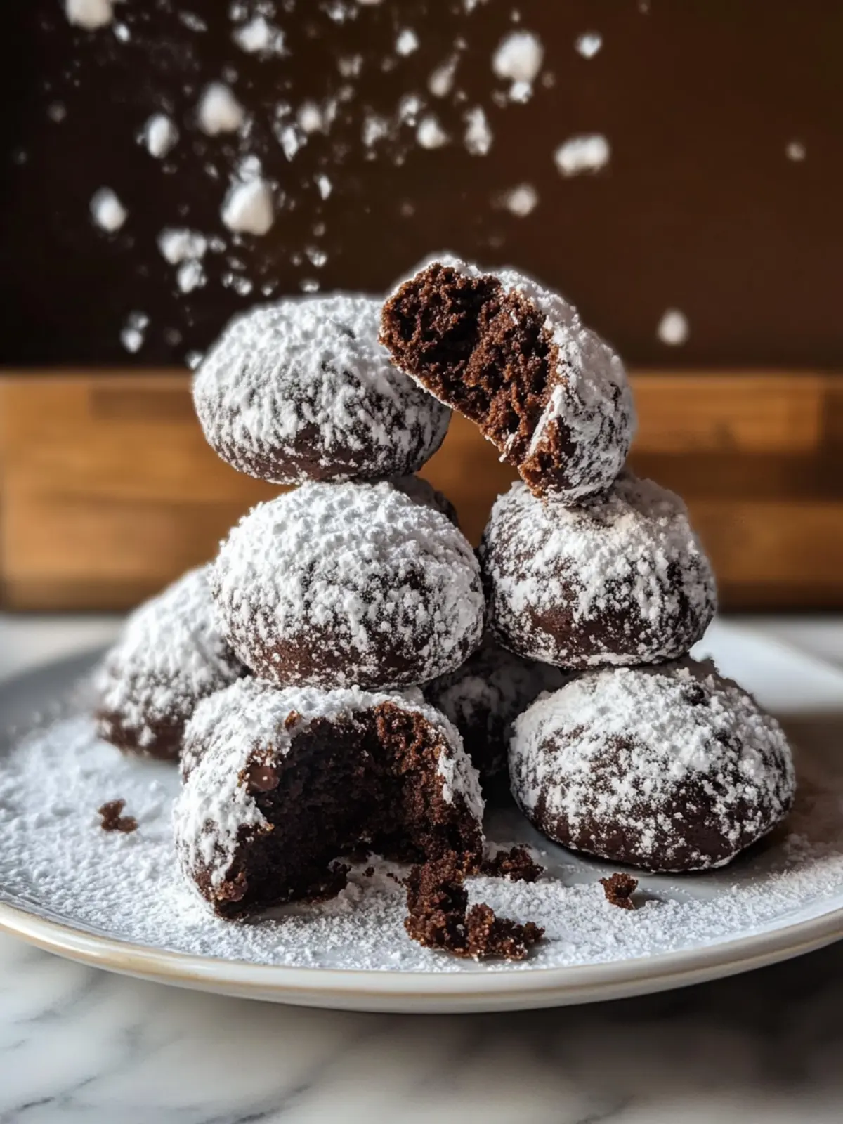Double Chocolate Snowball Cookies That Melt in Your Mouth 2 Double Chocolate Snowball Cookies
