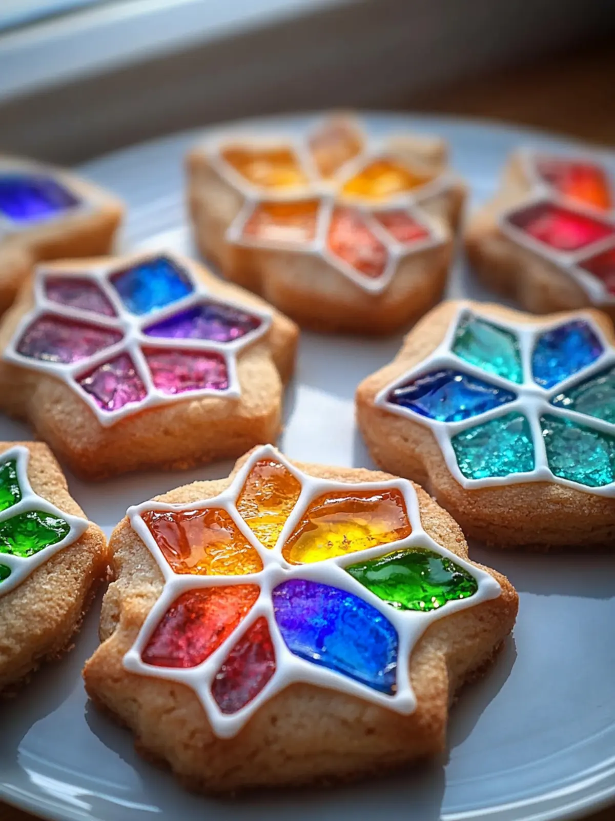 Stained Glass Cookies: Colorful Delights for Festive Fun 2 Stained Glass Cookies
