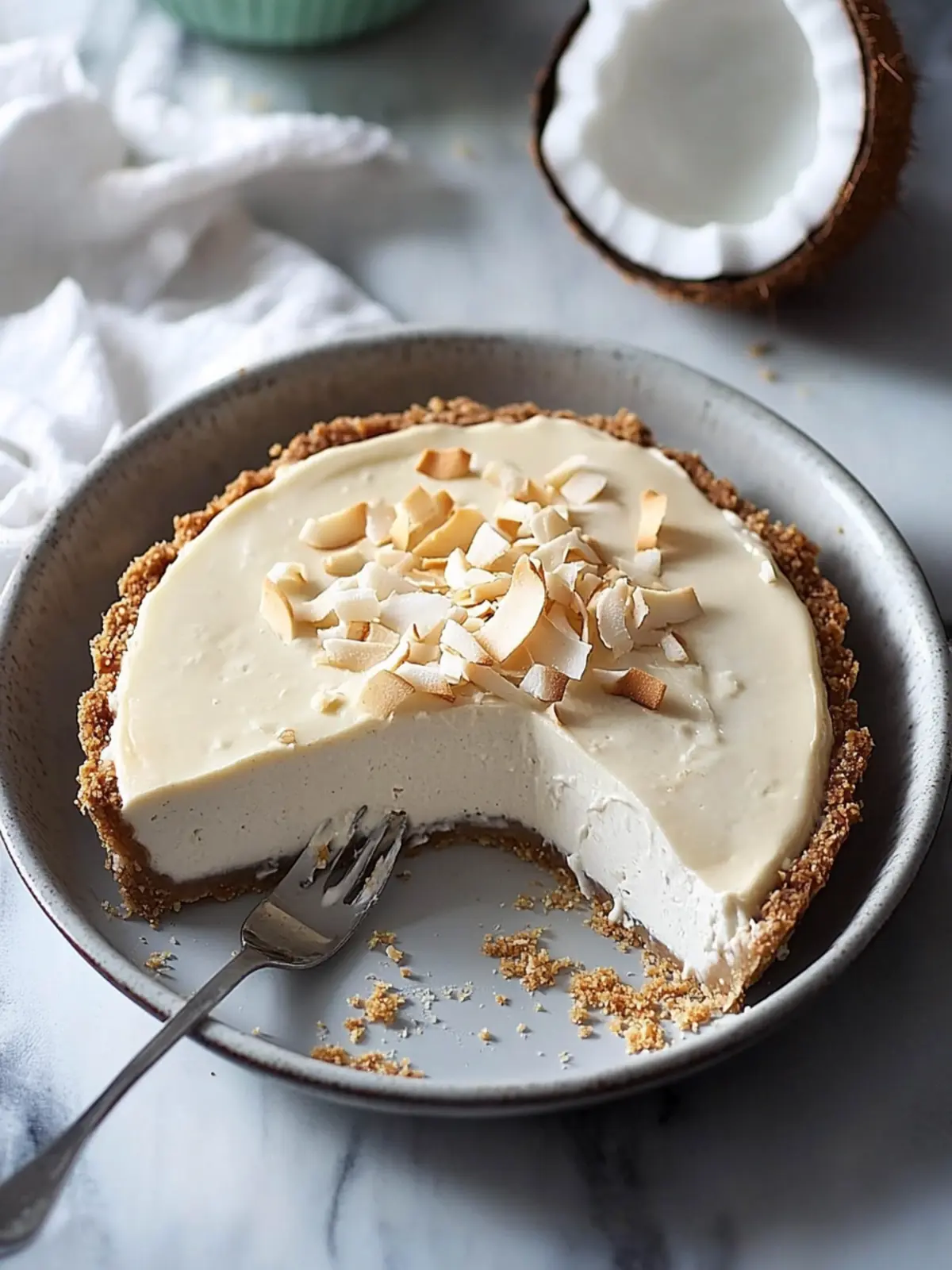 Delicious Coconut Cream Silken Tofu Pie That's Guilt-Free 2 Coconut Cream Silken Tofu Pie