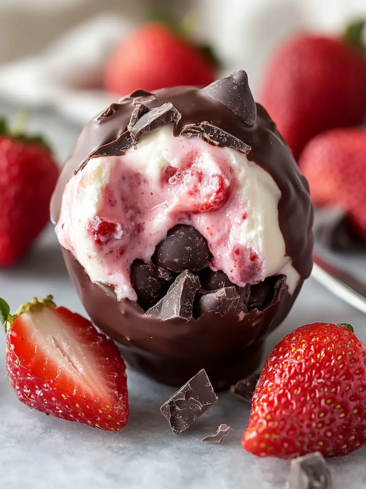 Delicious Chocolate Strawberry Yogurt Clusters for Guilt-Free Indulgence 2 Chocolate Strawberry Yogurt Clusters